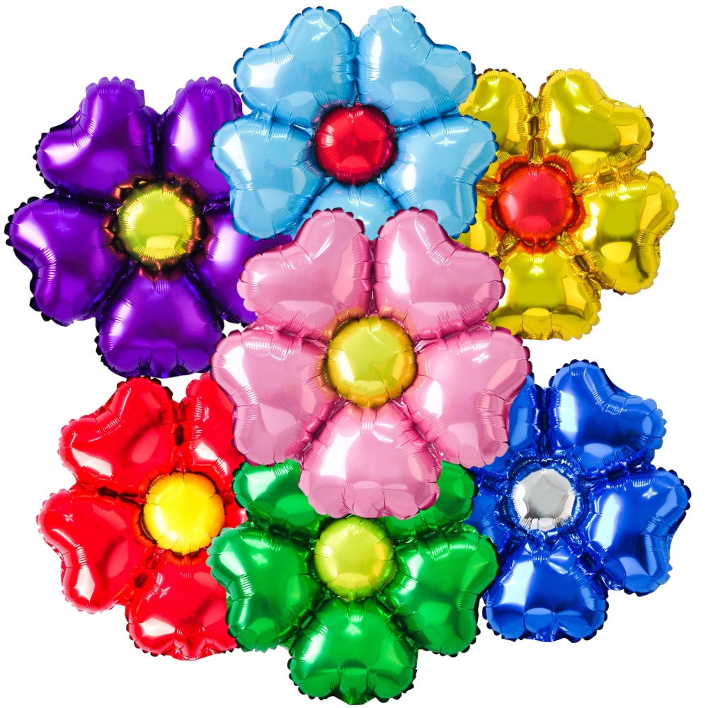 GLOBO FLOR DE 2 COLORES GRANDE MJ35-01