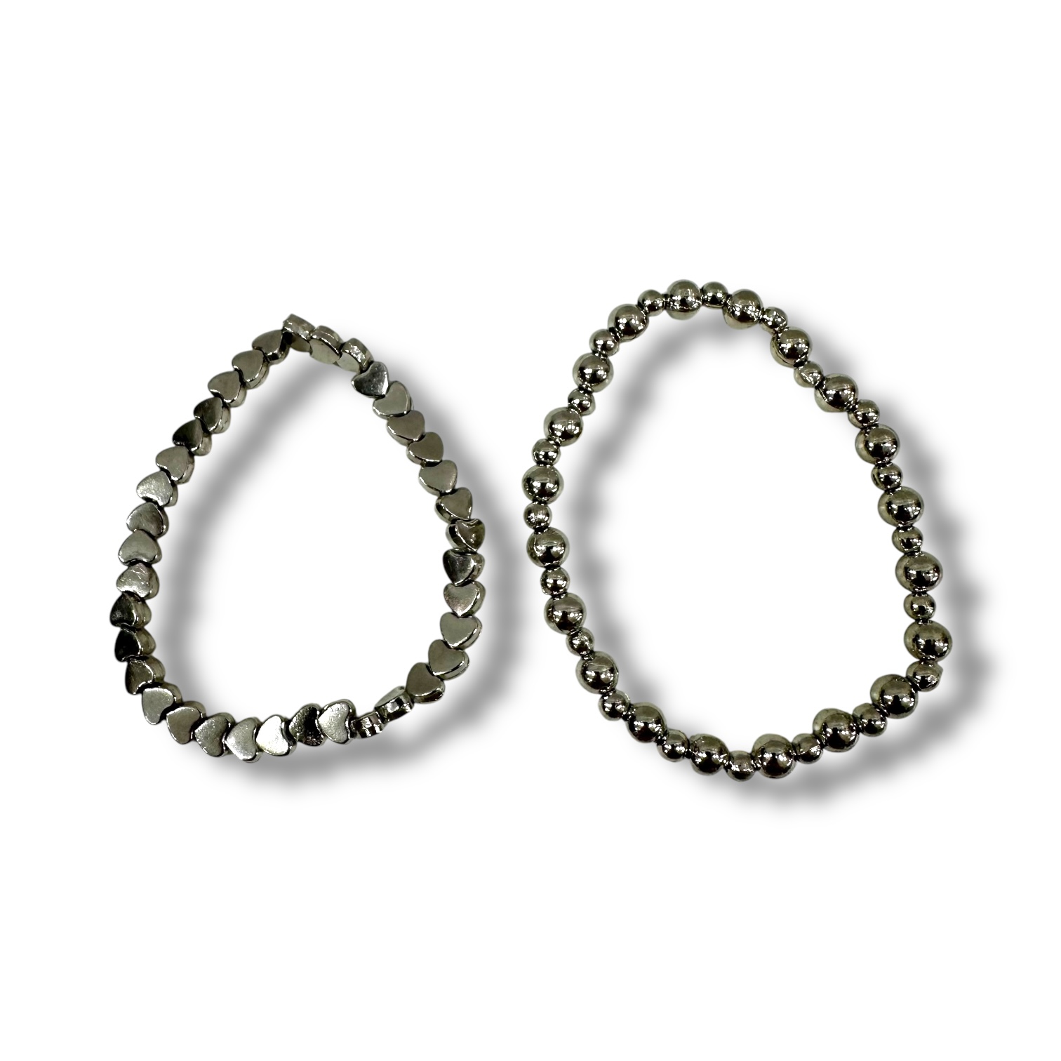 BIJ PULSERA ENVEJECIDA CORAZON Y BOLITAS PESADA MG61-02