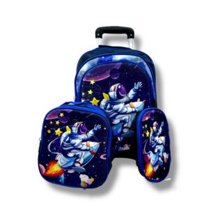 Mochila 3D Con Luz + Bandolera + Cartuchera