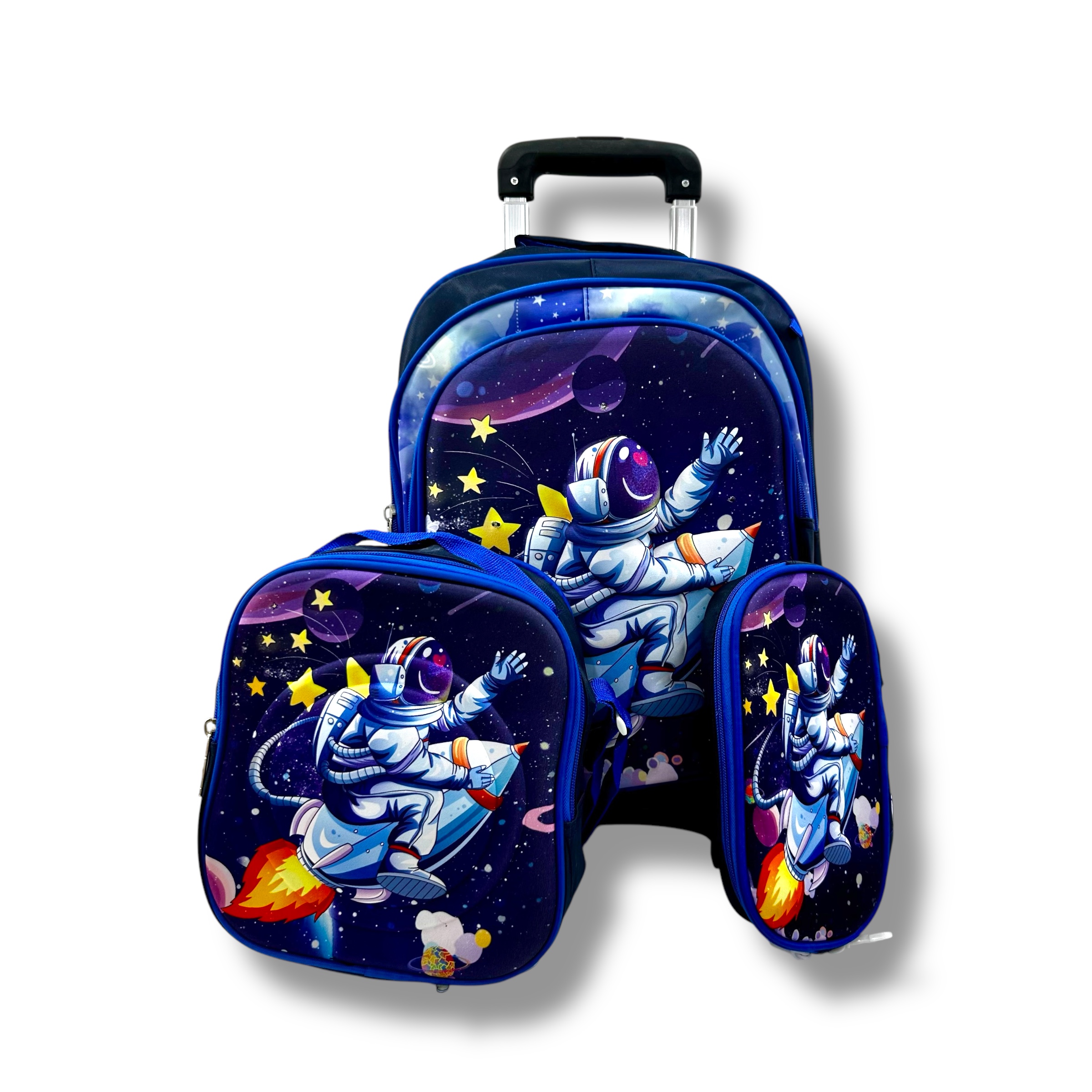 Mochila 3D Con Luz + Bandolera + Cartuchera