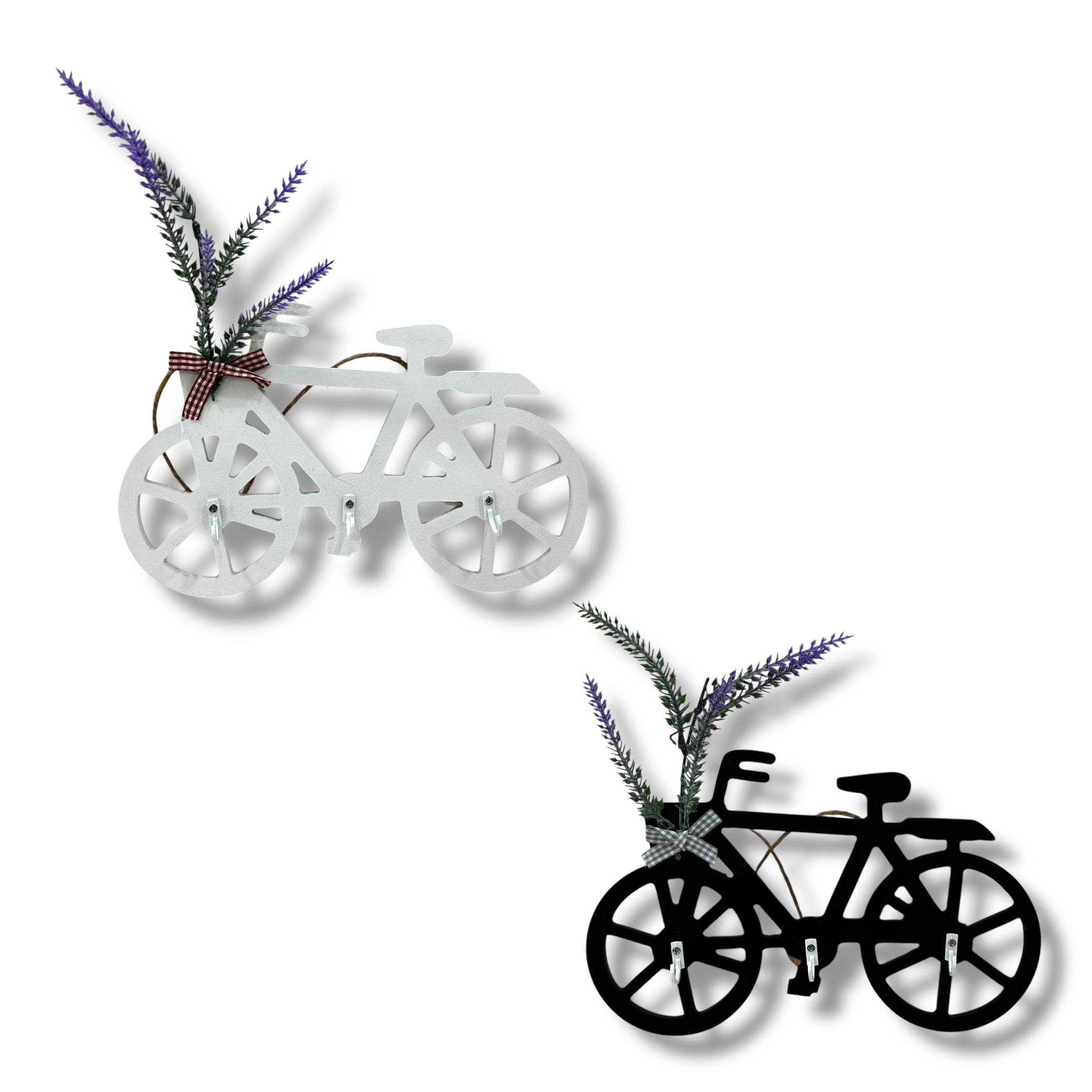 PORTA LLAVE DE PARED BICICLETA 3 GANCHOS 27*17CM MK106-3