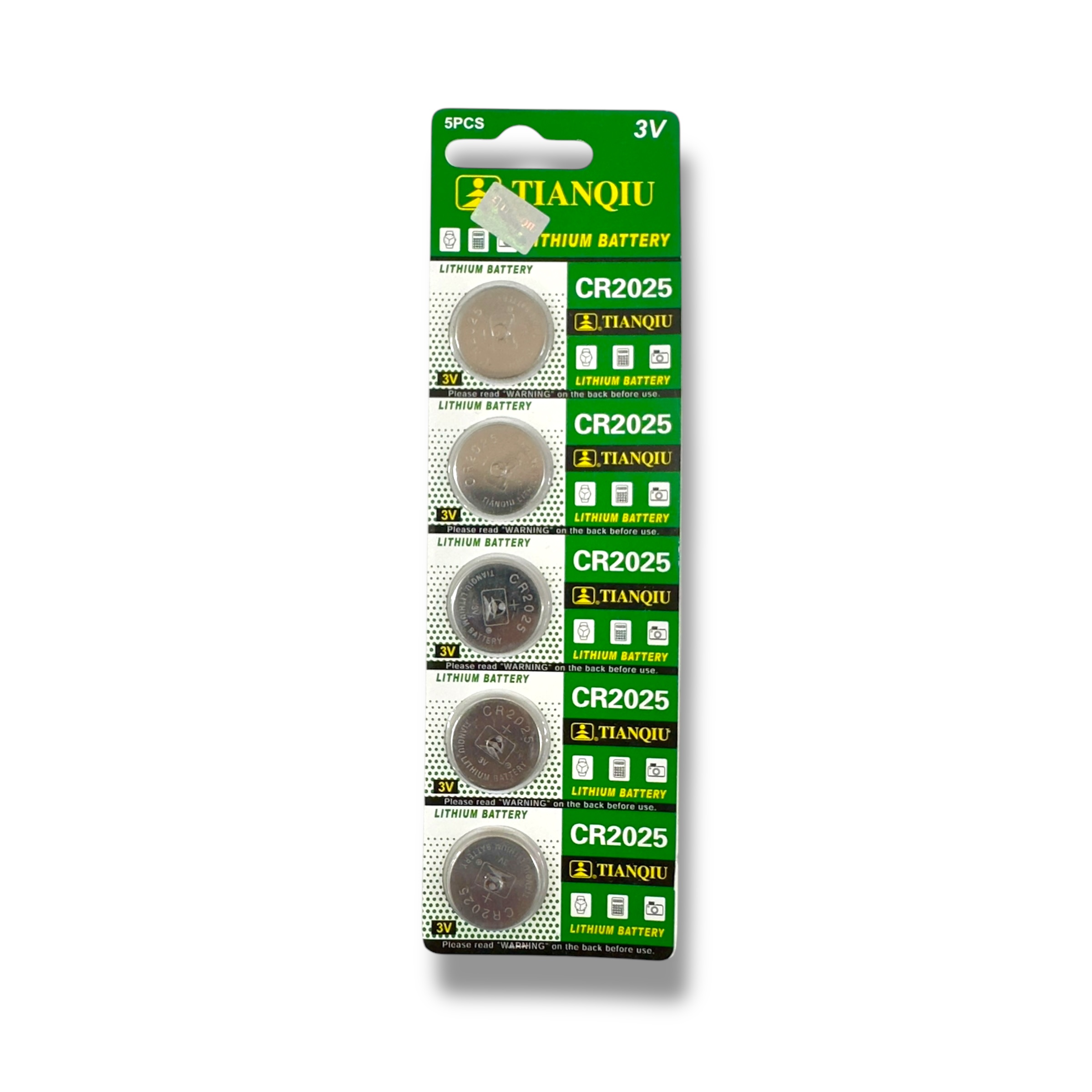 PILAS PARA CONTROL CR2025 X 6 CHI TD44-06