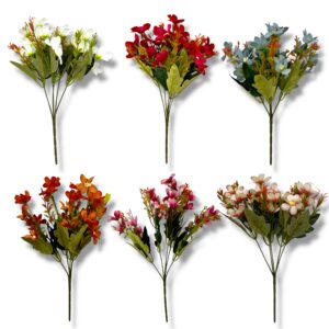 FLOR RAMILLETE MARGARITAS X 20 COLORES ENVEJECIDOS MK88-01