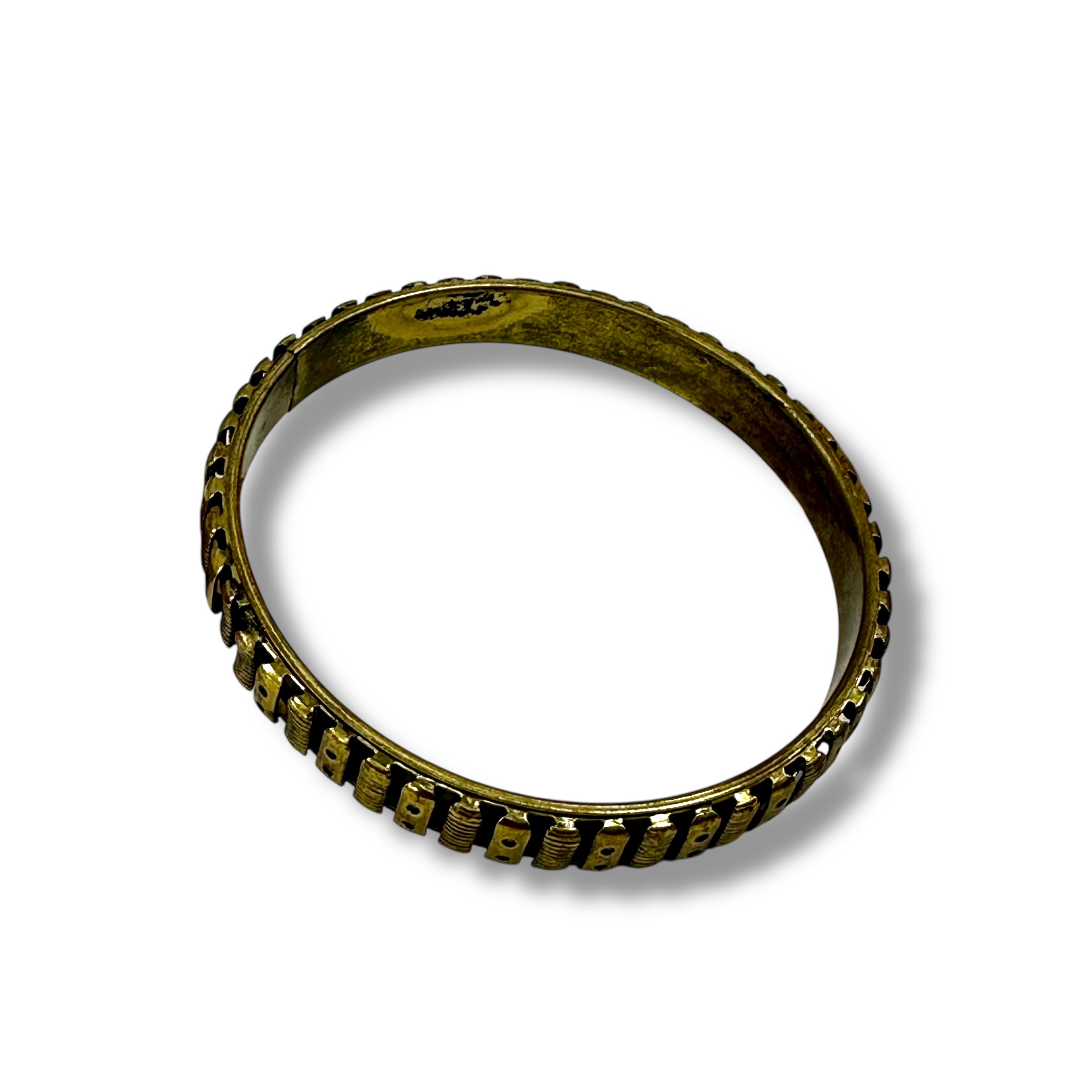 BIJ PULSERA BRONCE TRABAJADA Y C/DETALLE PELOTAS