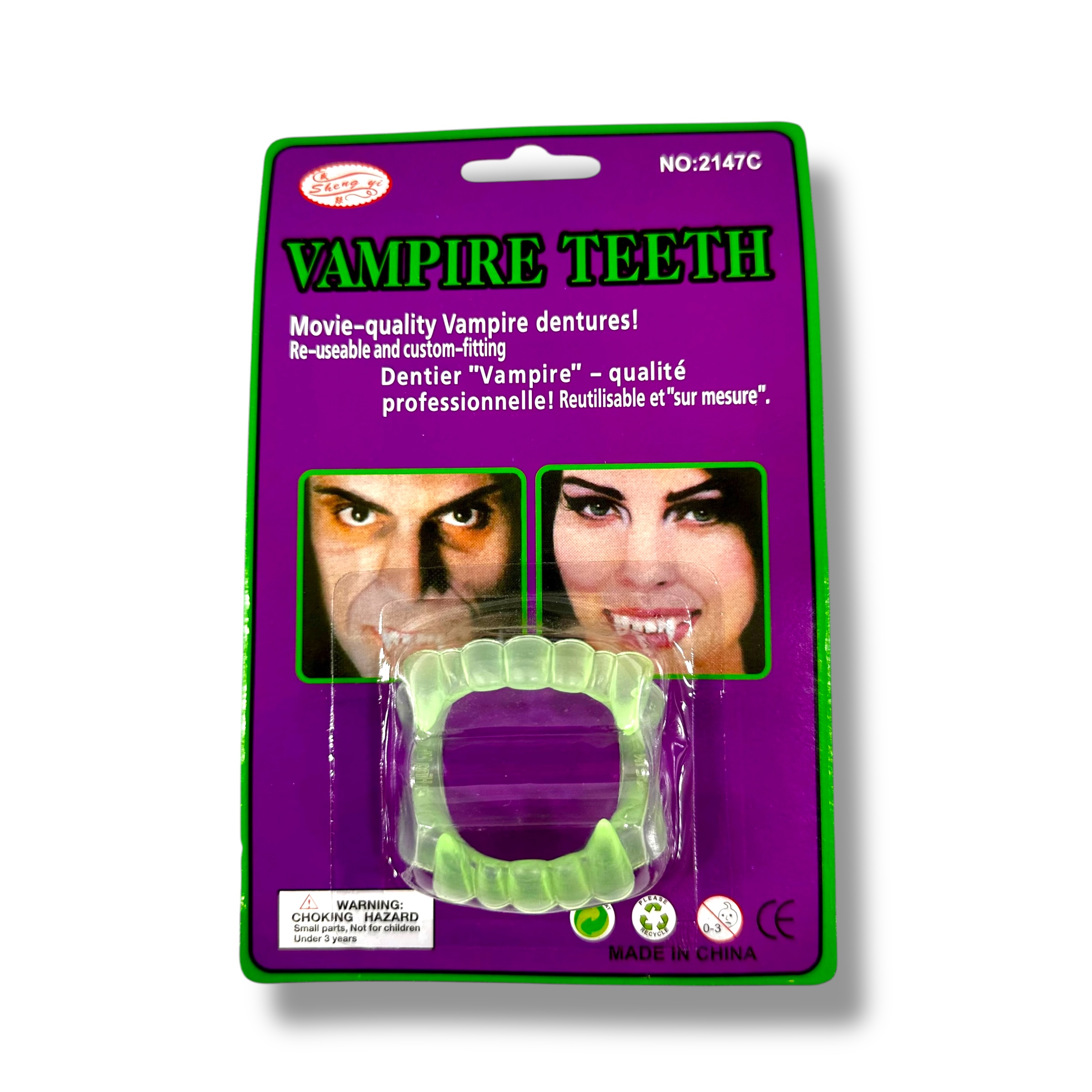 Cotillón Dentadura Fluor En Blister