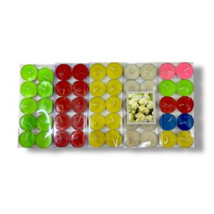 VELAS X 10 P/HORNO DE COLORES Y BLANCAS CHI TE43-01-02 312-08 312-07