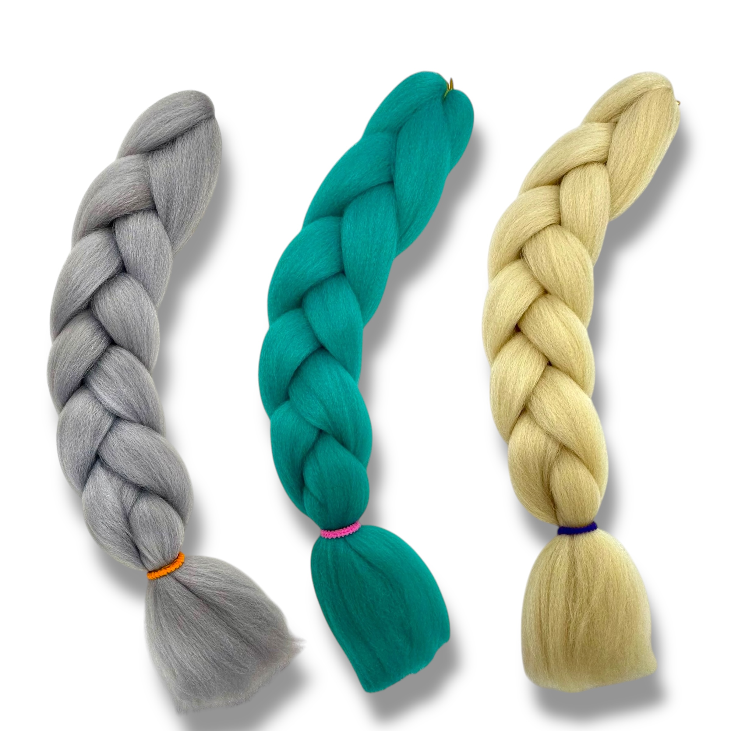 TRENZA AFRICANA PELO POSTIZO ANCHA DE COLORES MK41-02