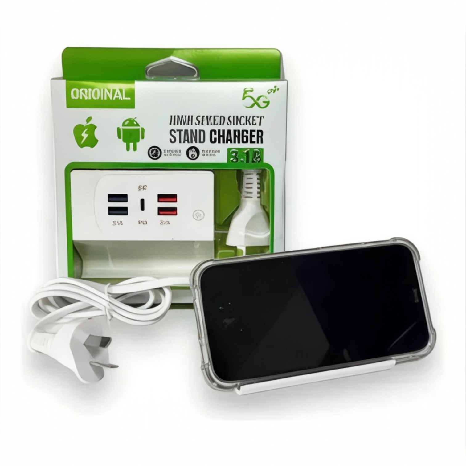 ZAPATILLA CARGADOR 6 PUERTO USB CARGA RAPIDA "HIGH SPEED SOCKET" 1511