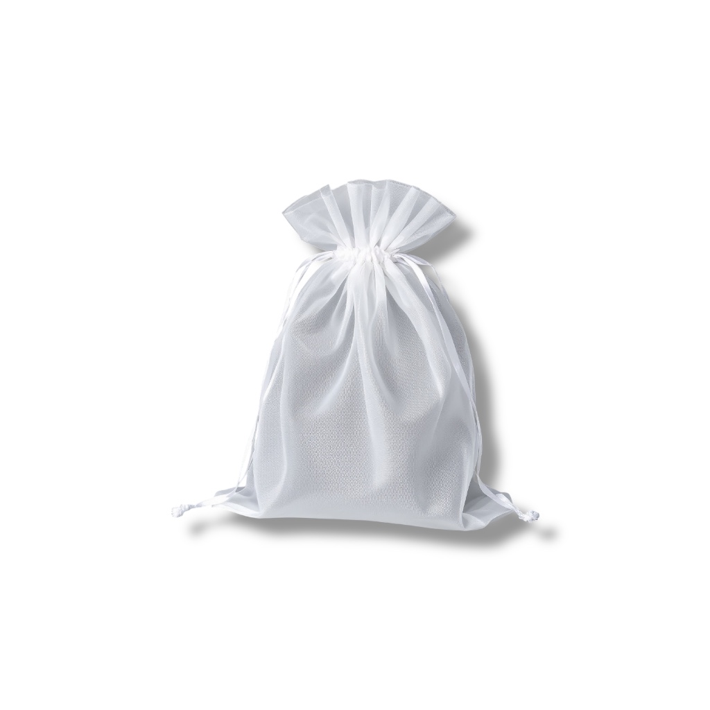 BOLSA DE REGALO DE GASA BLANCA GRANDE 14*18