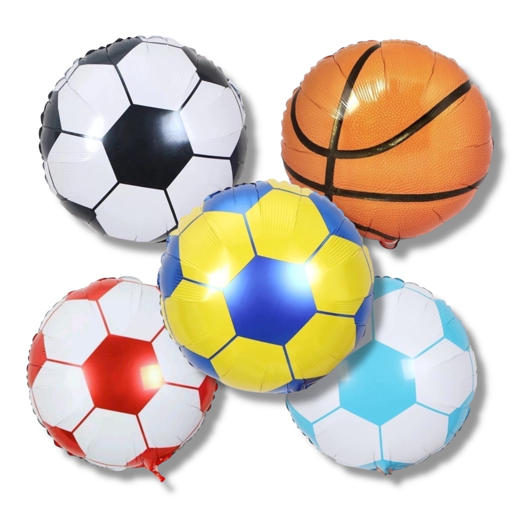 GLOBO PELOTA FUTBALL RUGBIER BASQUET METALIZADO MJ20-03
