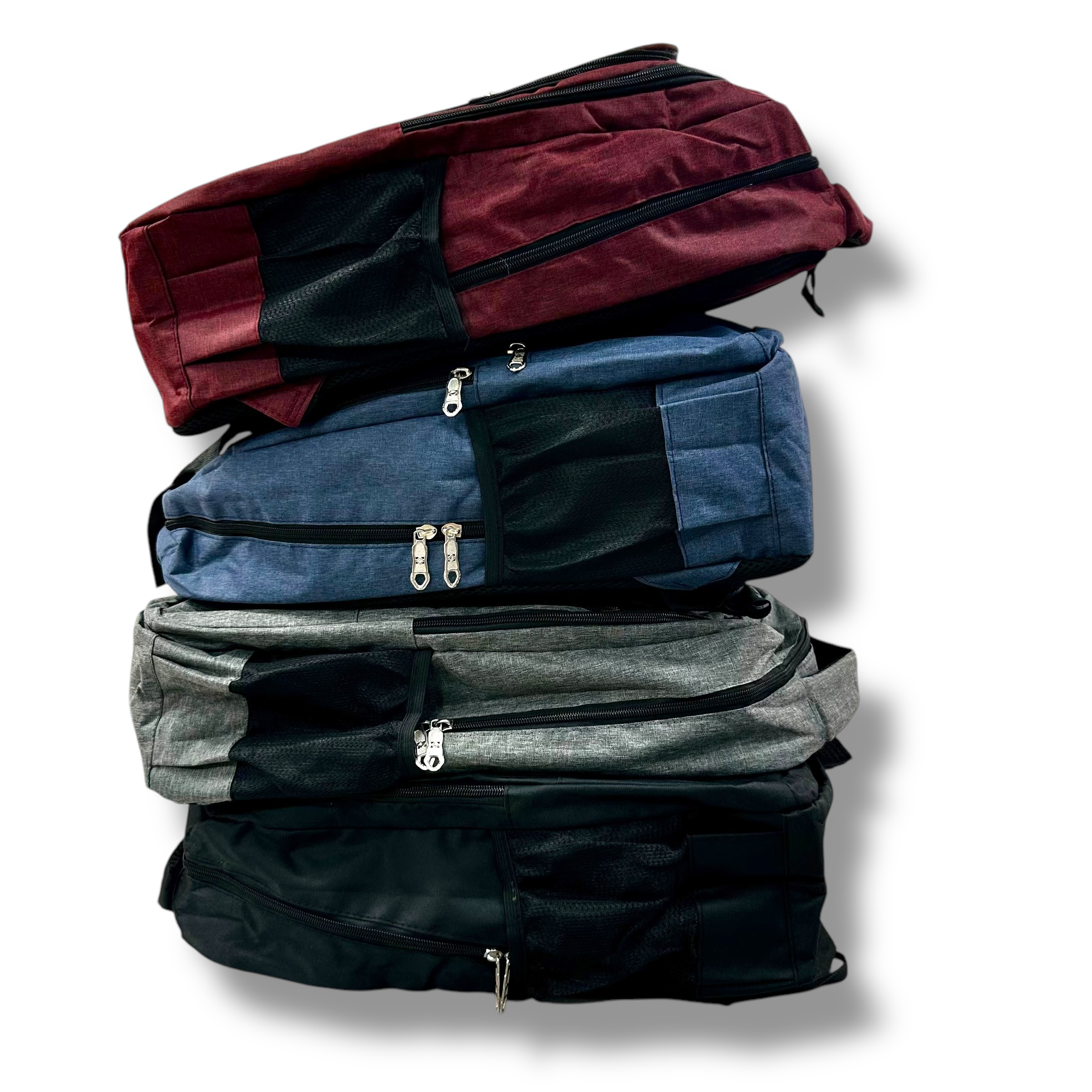 Mochila 20" 3 Cierres 3 Modelos 1 Inclinado Linea De Color