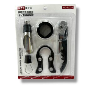 SET DE VINO 4 PZAS EN BLISTER DE REGALO GT85-03