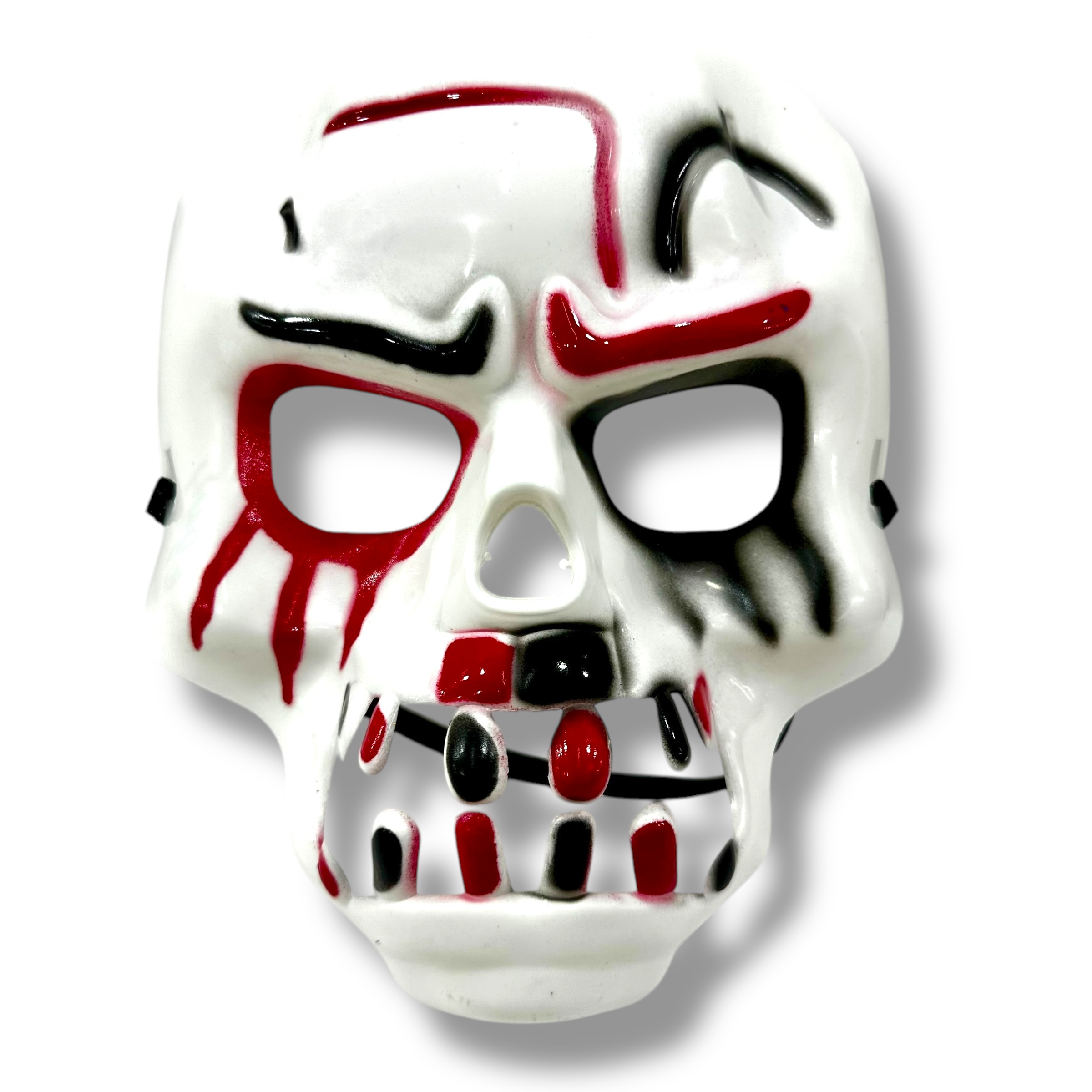 Cotillón Calavera Roja Negra Blanca