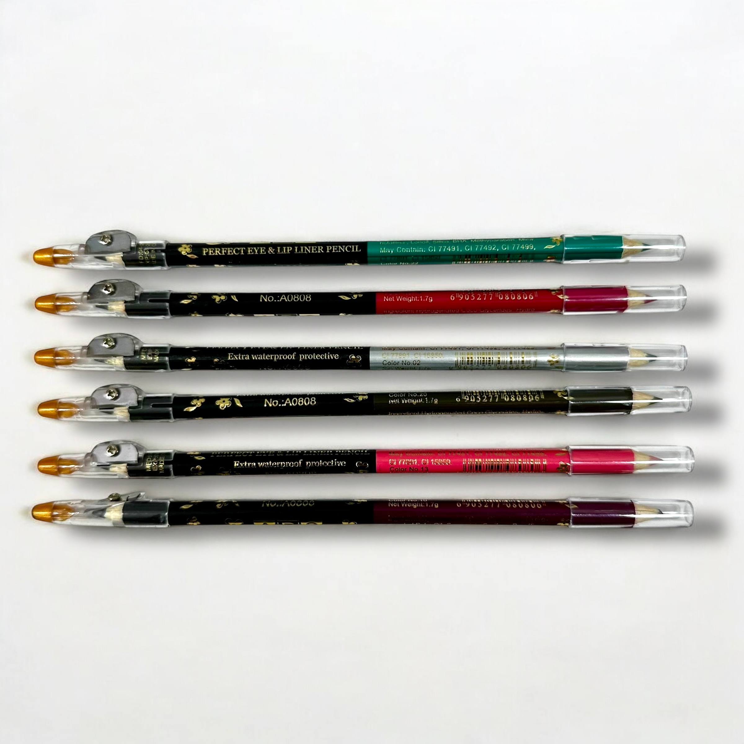 PINTURA LAPIZ DELINEADOR MITAD NEGRO MITAD COLOR MI125-01