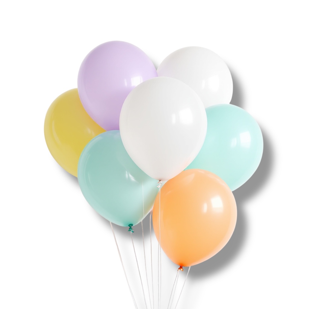 GLOBO DE LATEX BLCO-COLOR PASTEL OPACO X 1 TL66-07 YULA1001