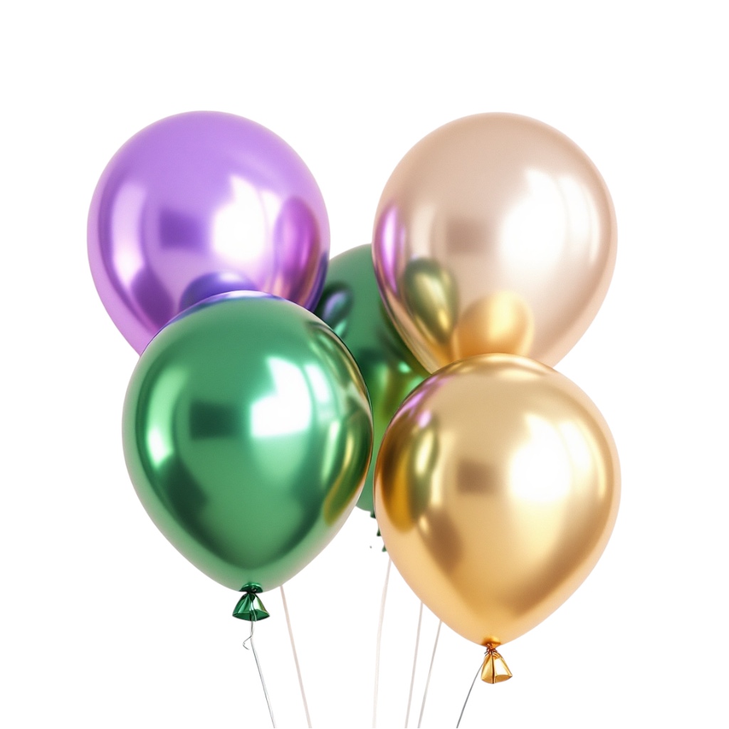 GLOBO DE LATEX METALIZADO BRILLANTE 10" CADA UNO 0-048-3 DIE