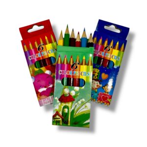 Lápices De Colores X 6 Cortos