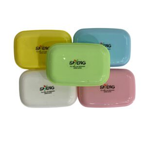 JABONERA PLASTICA CHICA CLASICA CON BORDE SIN TAPA MK147-07