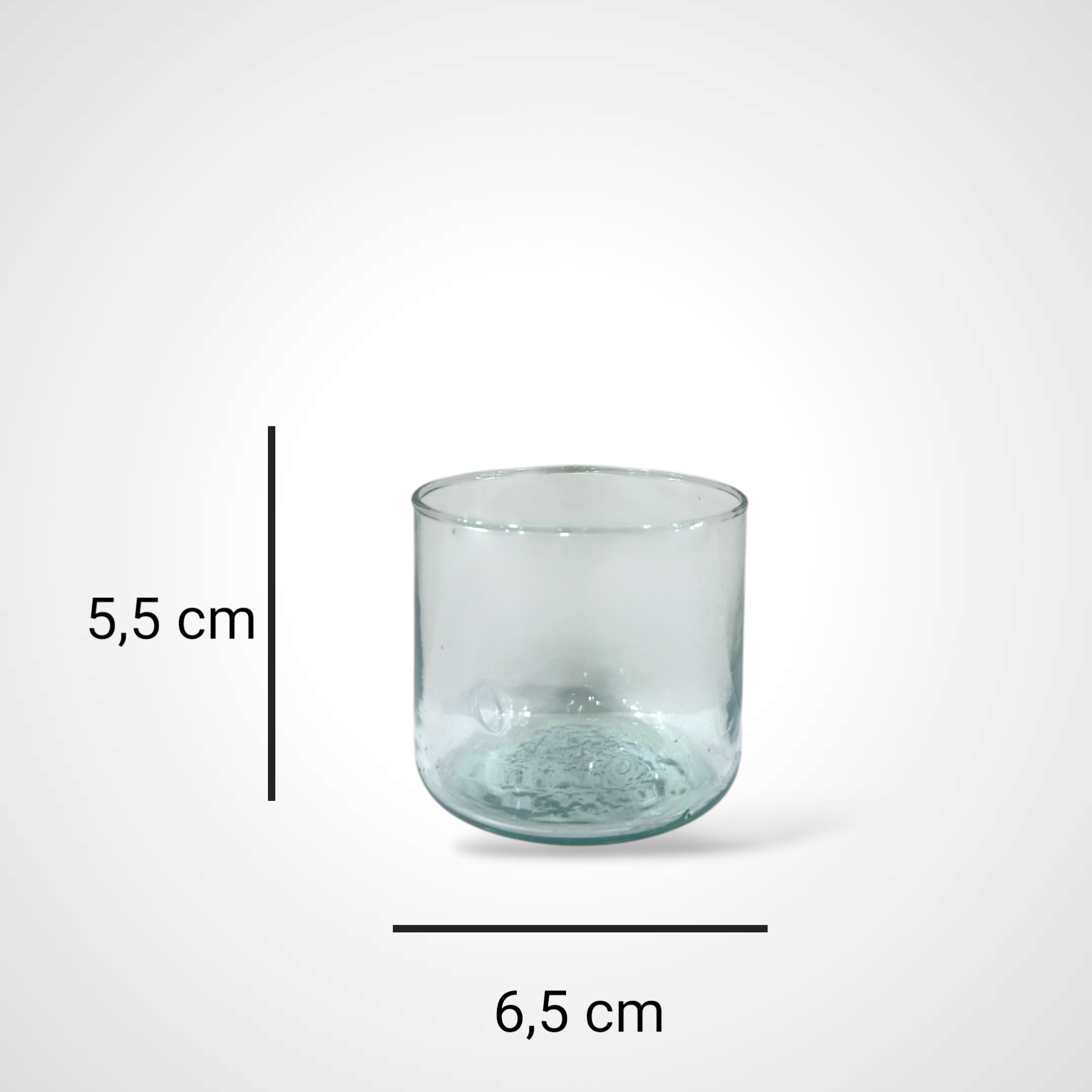 ADORNO VIDR FLORERO CINZANO 7 CM MINI