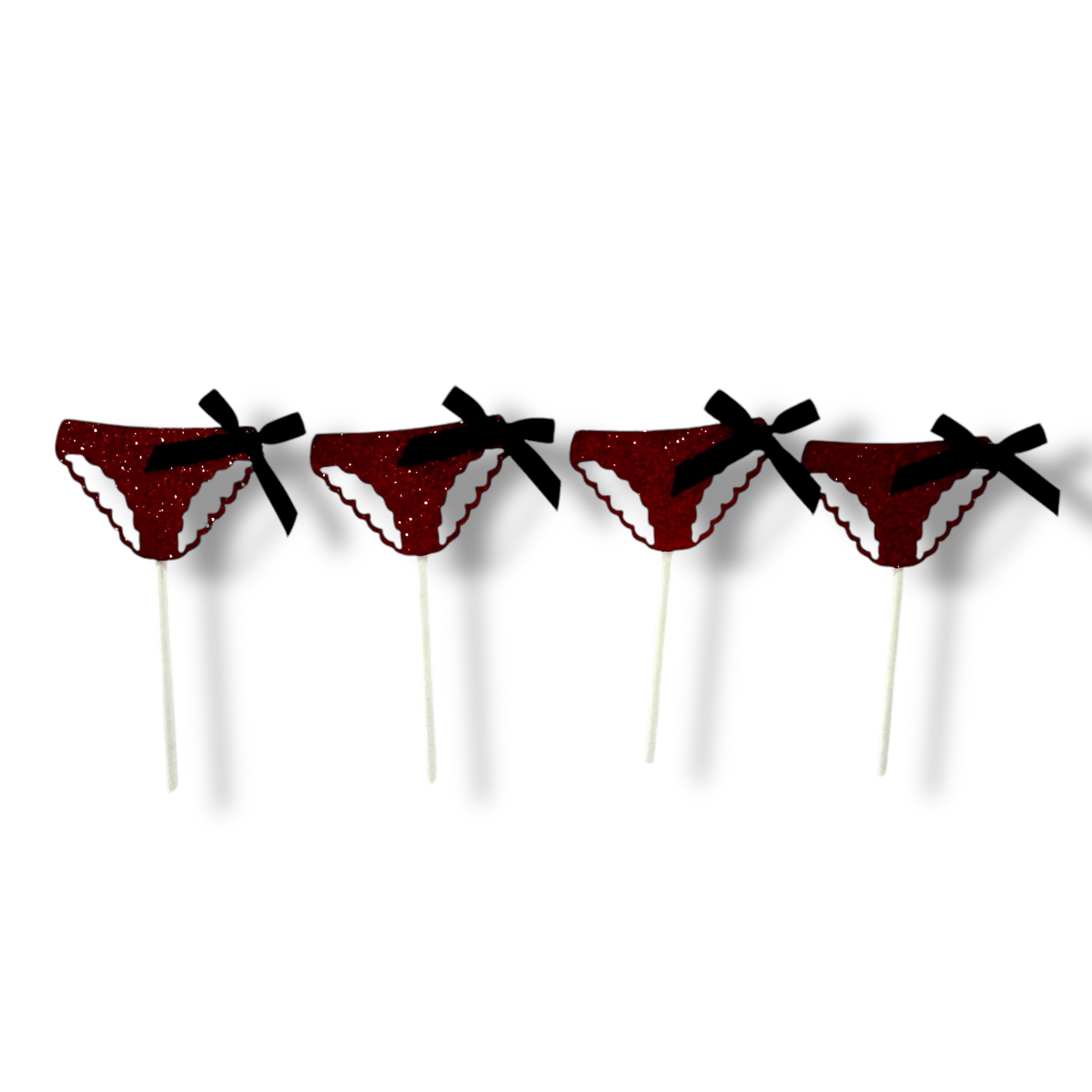 Adorno Para Torta Corpiño Y Bombacha Despedida X 4