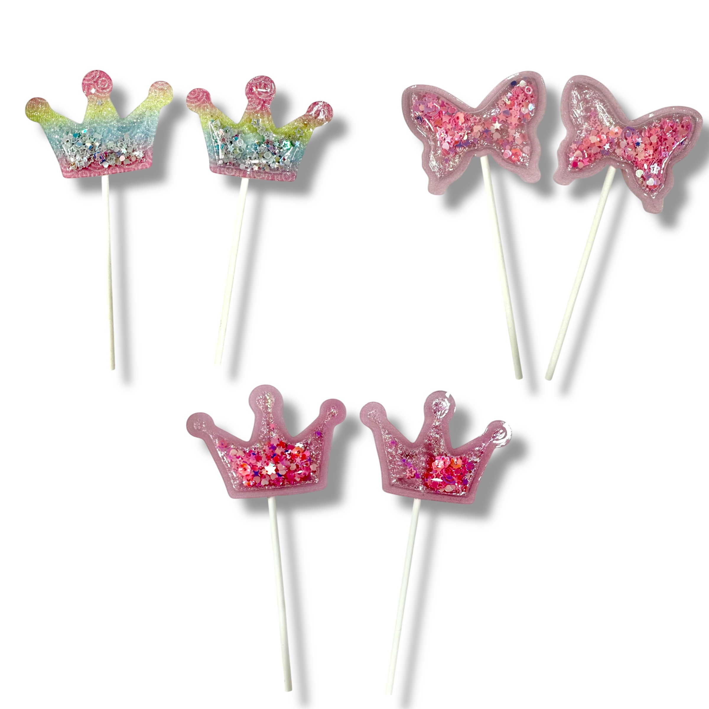 Adorno Para Torta Mariposa Corona Alitas X 2