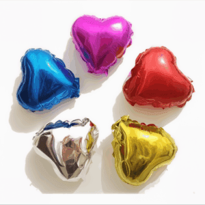 GLOBO METALIZADO CORAZON ESTRELLA CHICO 10 " TL19-03-04