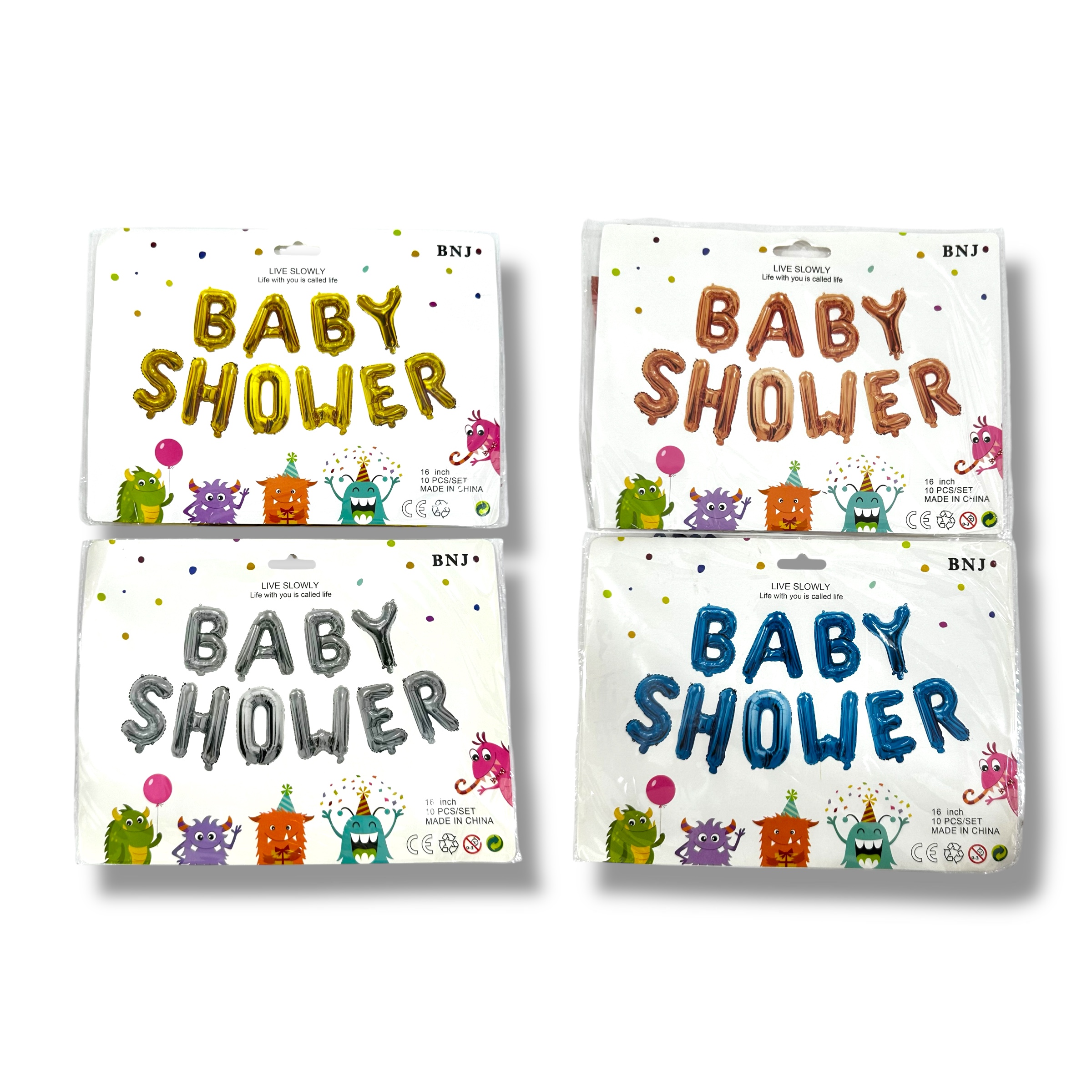 GLOBO BABY SHOWER LETRAS MAYUSCULAS MK82-02
