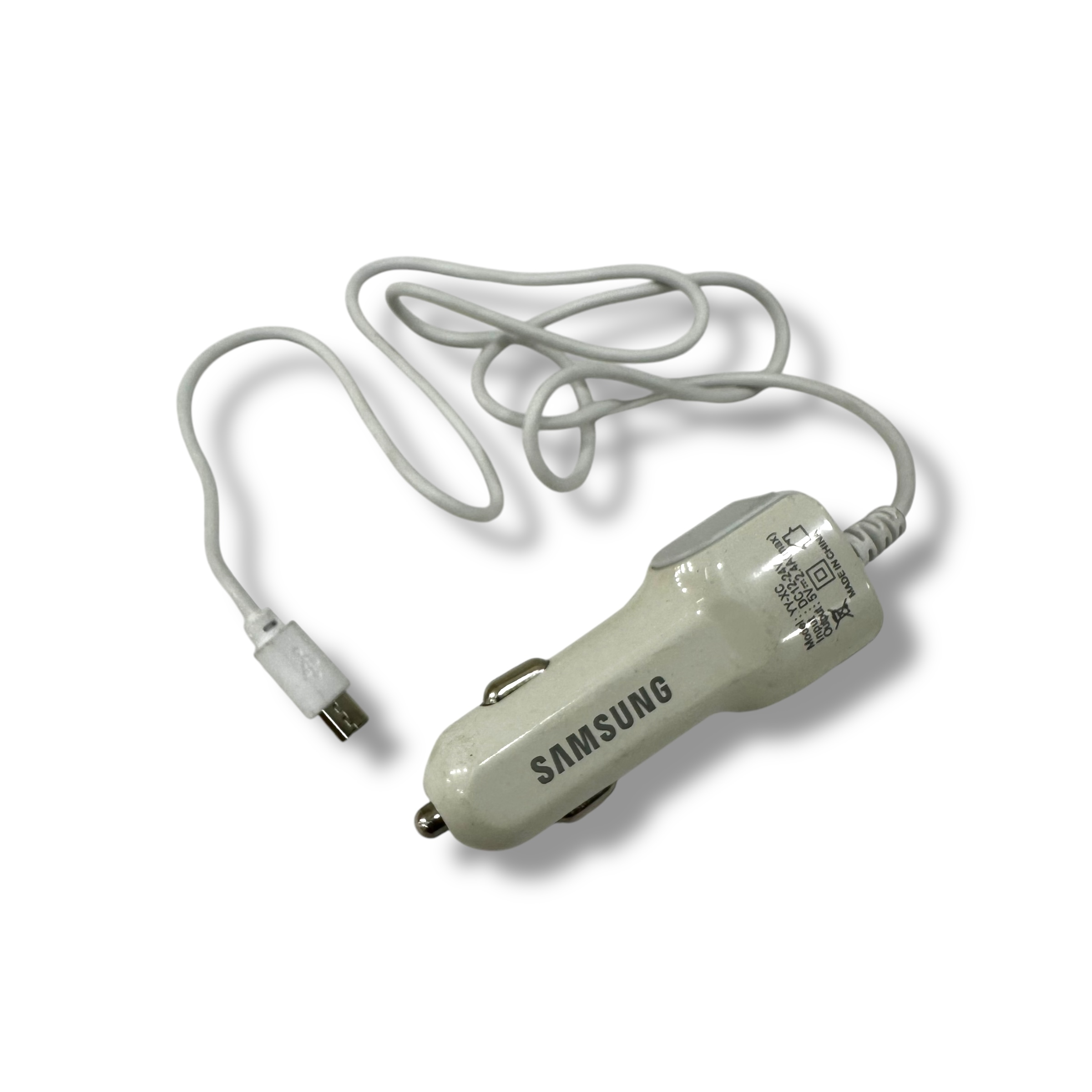 CARGADOR PARA AUTO CON CABLE V8 Y ENTRADA USB