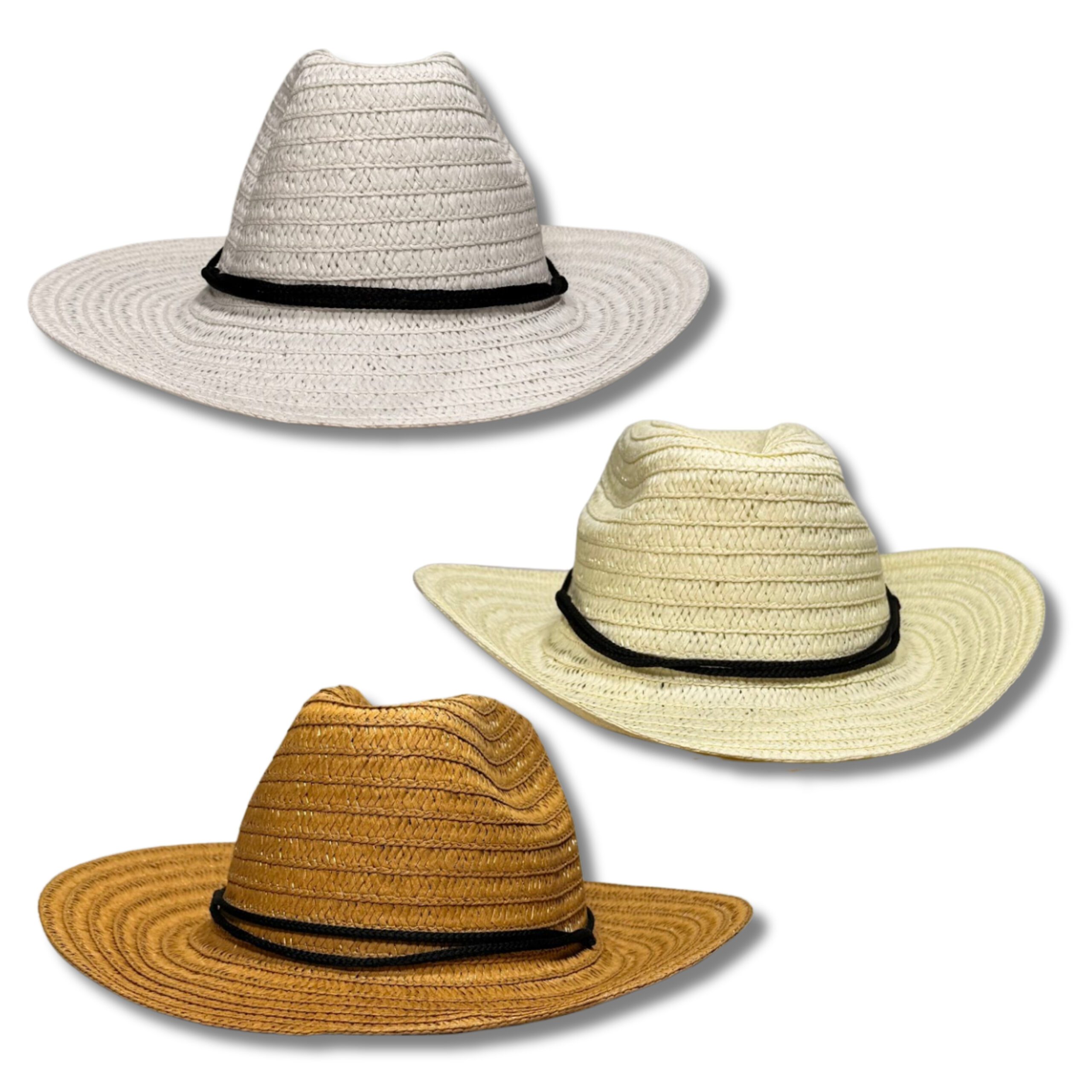 SOMBRERO TIPO PANAMA CON TIRA DE SOGA EN EL CASCO MK160-02