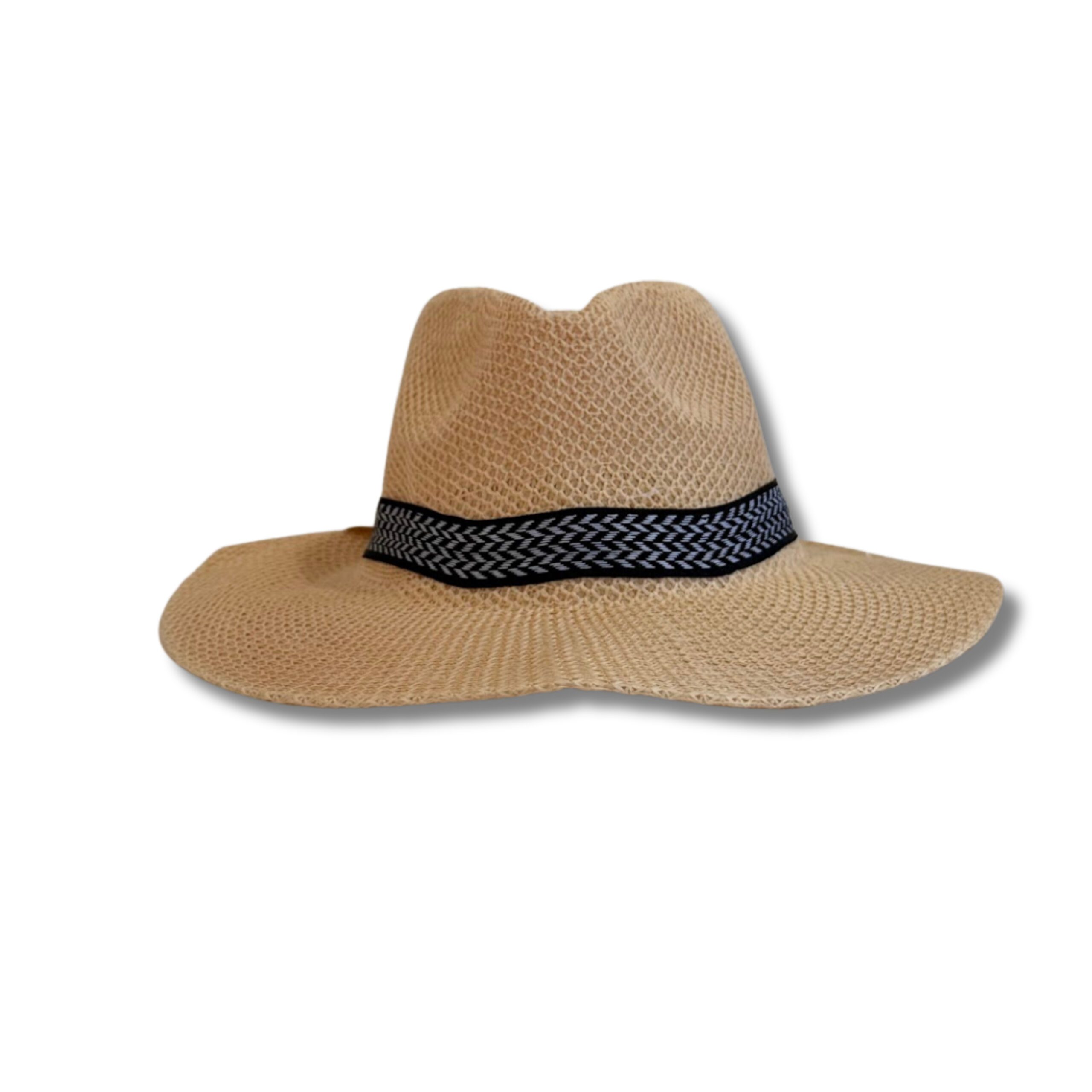 SOMBRERO DE HOMBRE TEJIDO CINTA PAMPA TH65-03