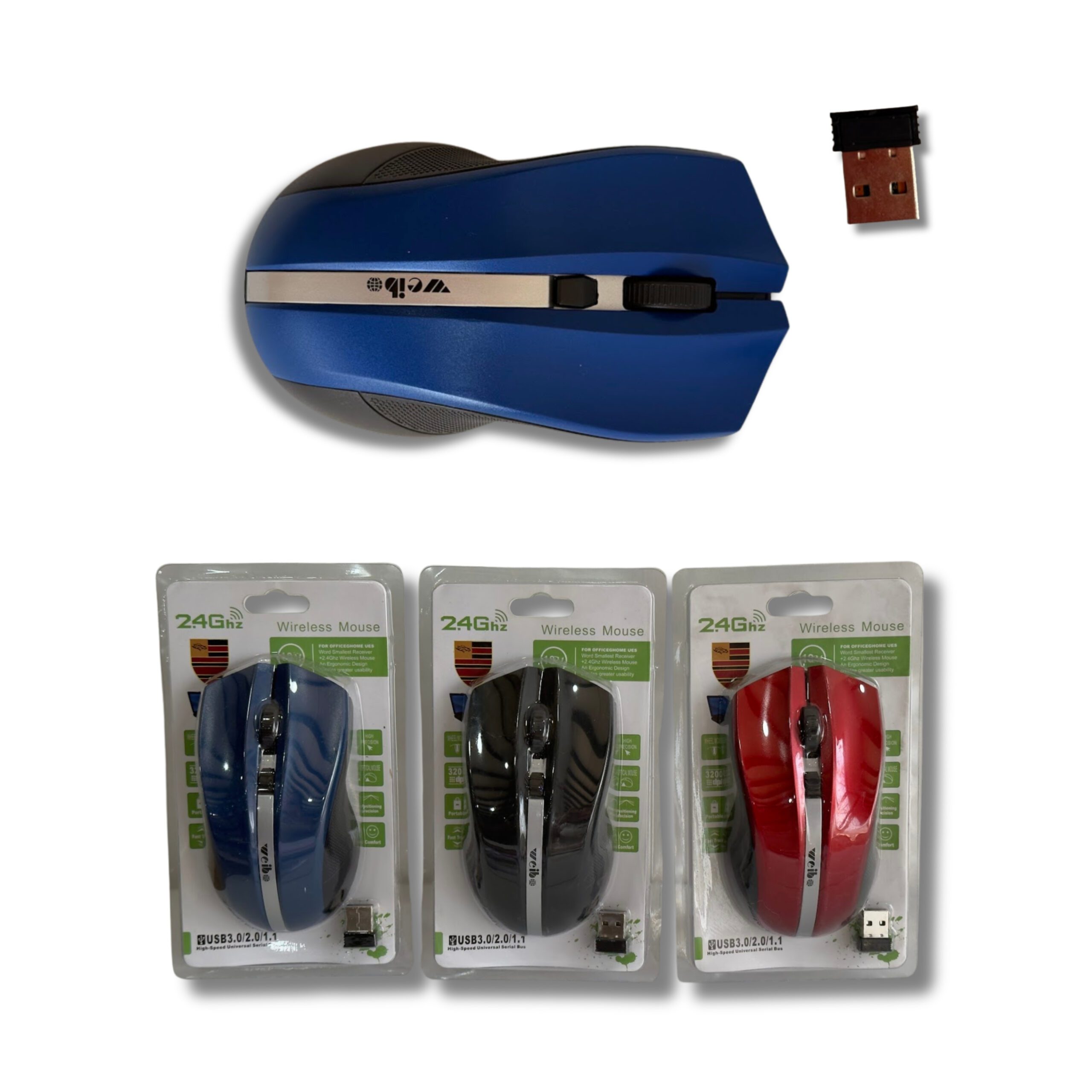 MOUSE INALAMBRICO WEIBO GRANDE TF35-02