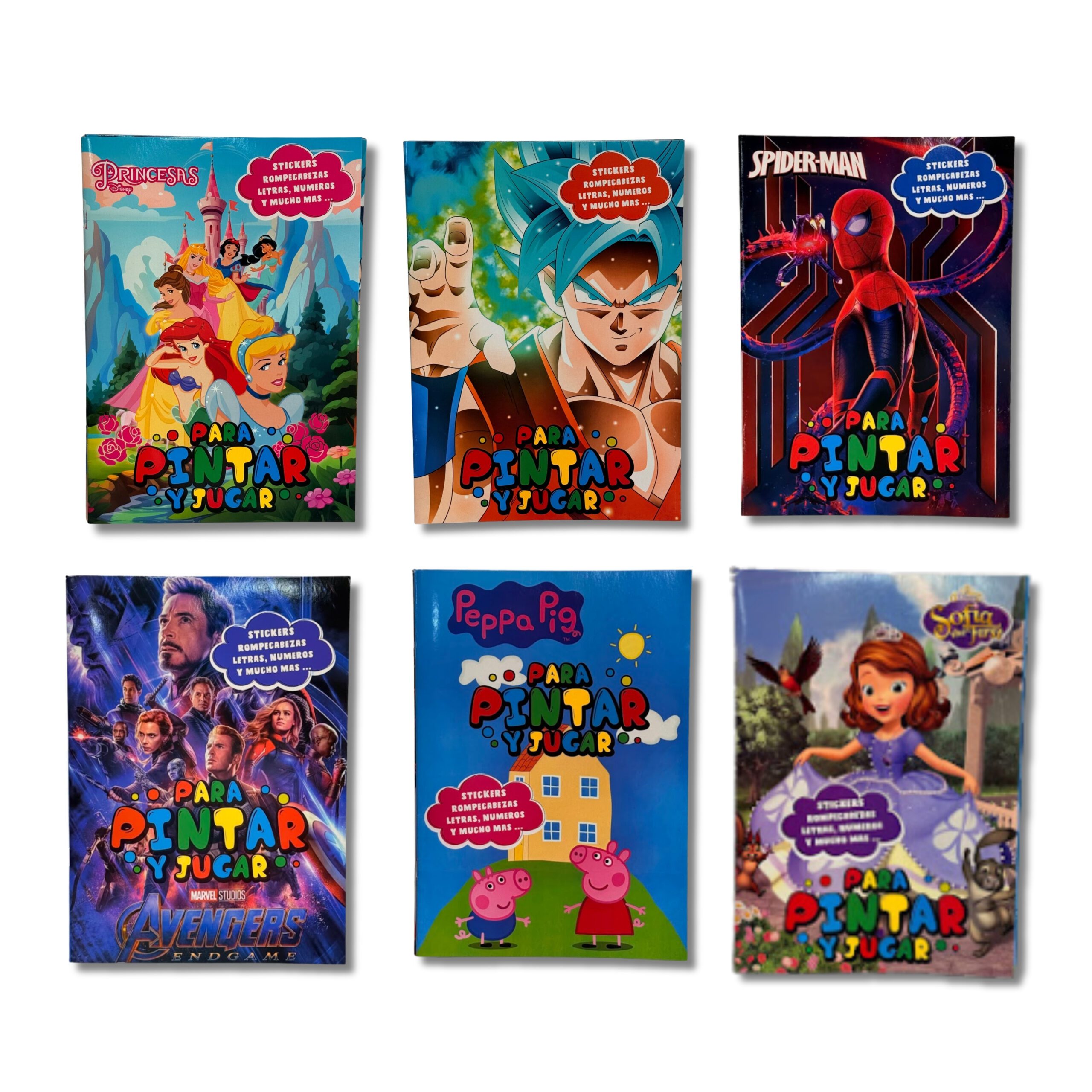 LIBRO PARA COLOREAR CON STICKERS GRANDE