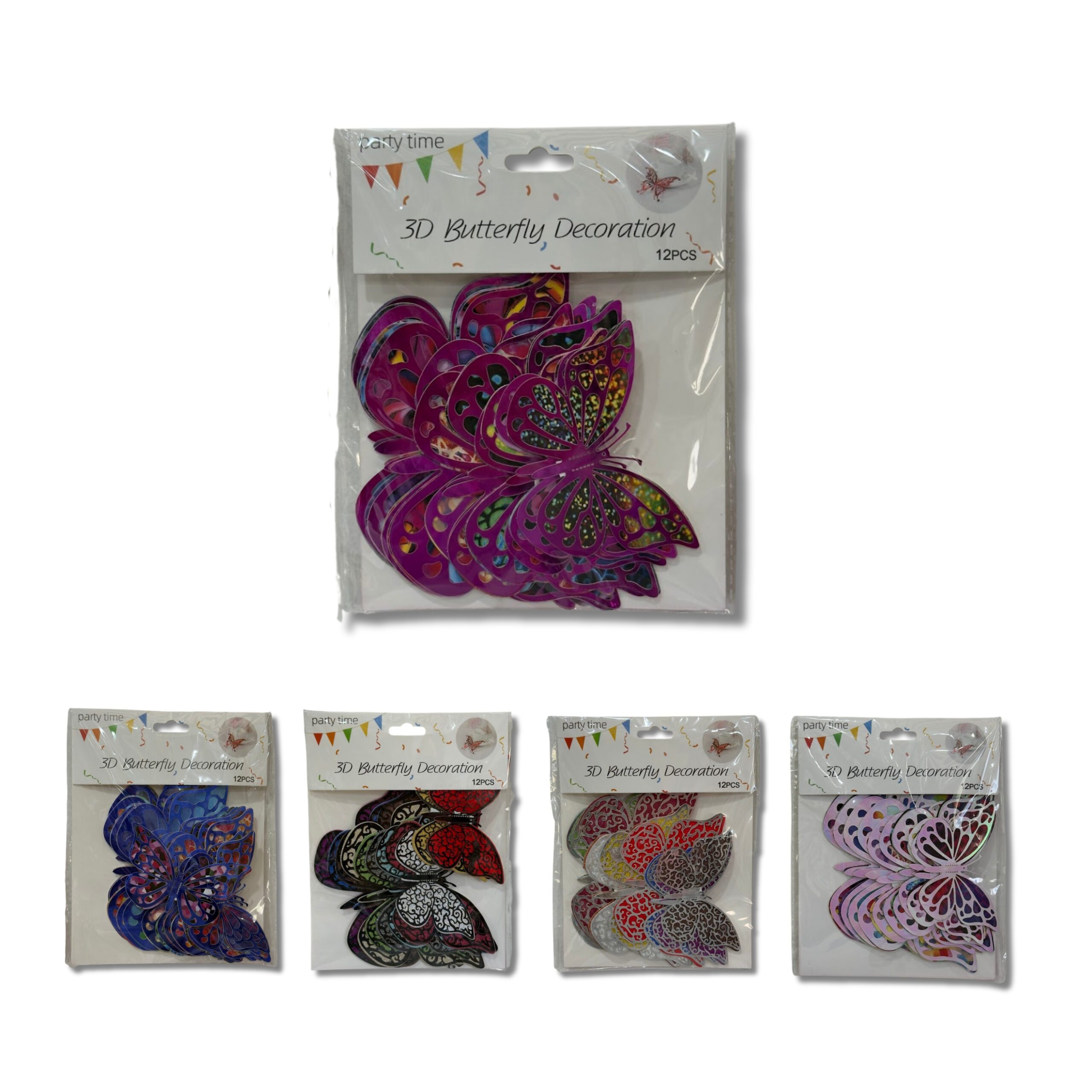 MARIPOSAS EN SET CON PEGAMENTO