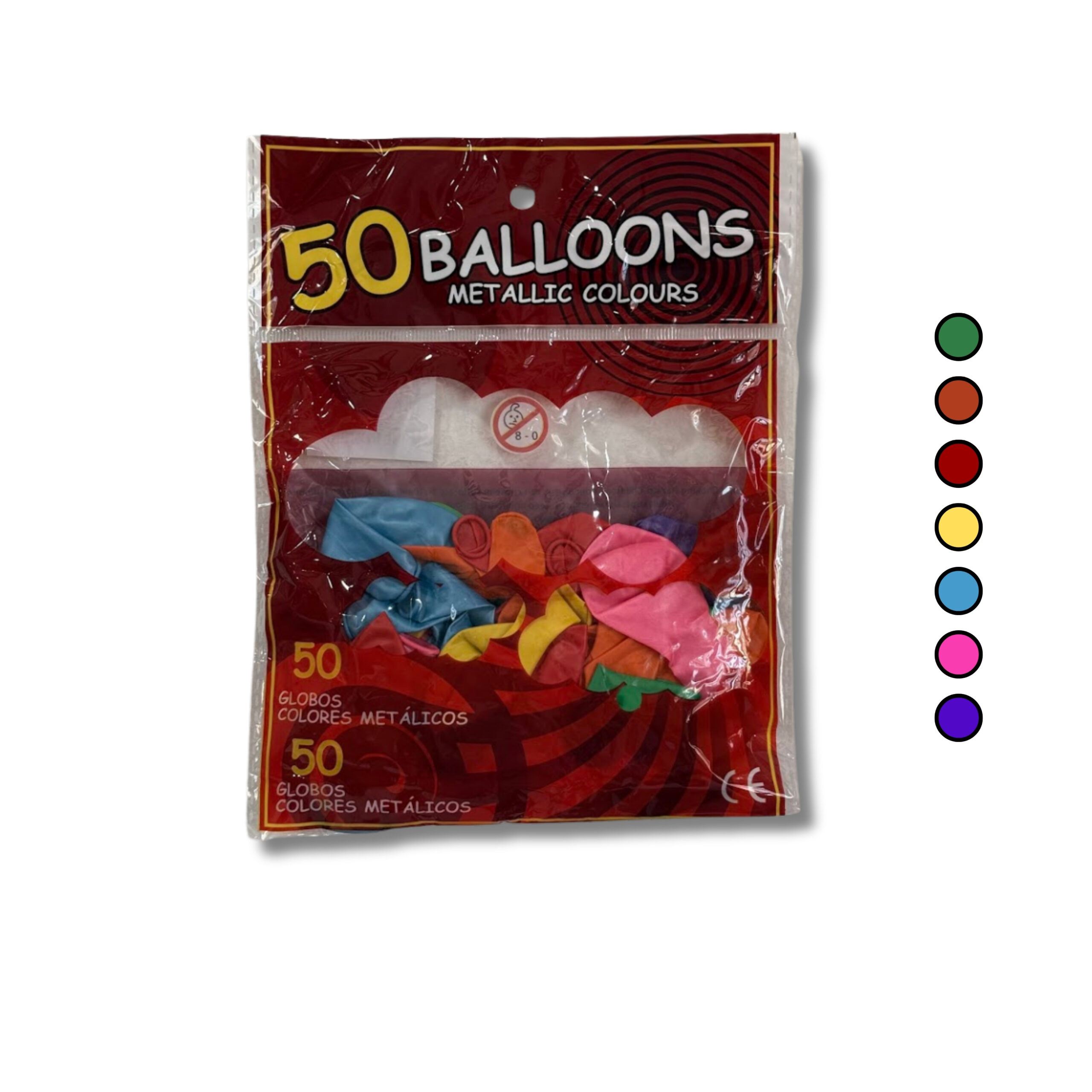 GLOBO 10" X 50 SURTIDO DE COLOR O 1 COLOR MK164-04