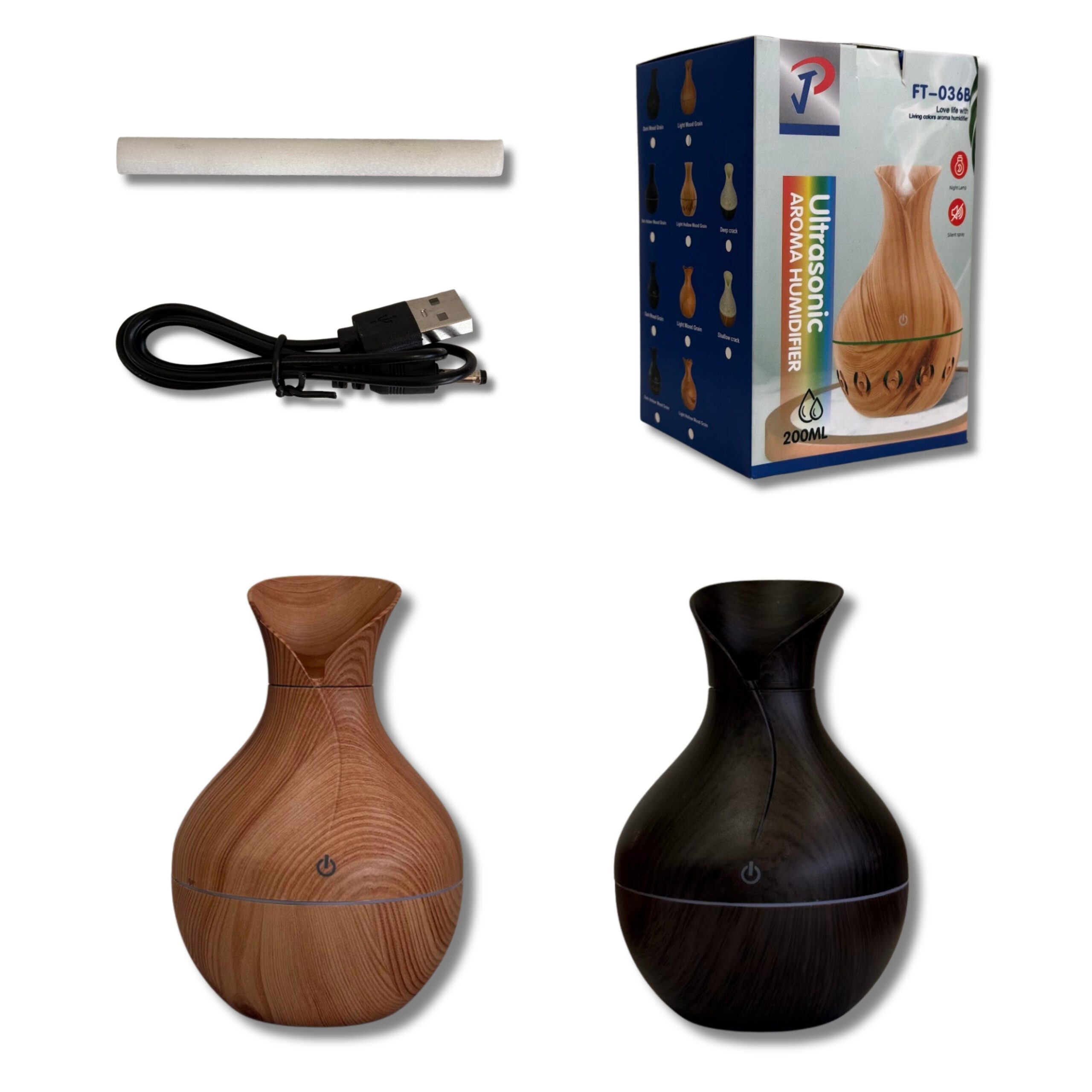 HUMIDIFICADOR SIMIL MADERA ALARGADO TN102-02