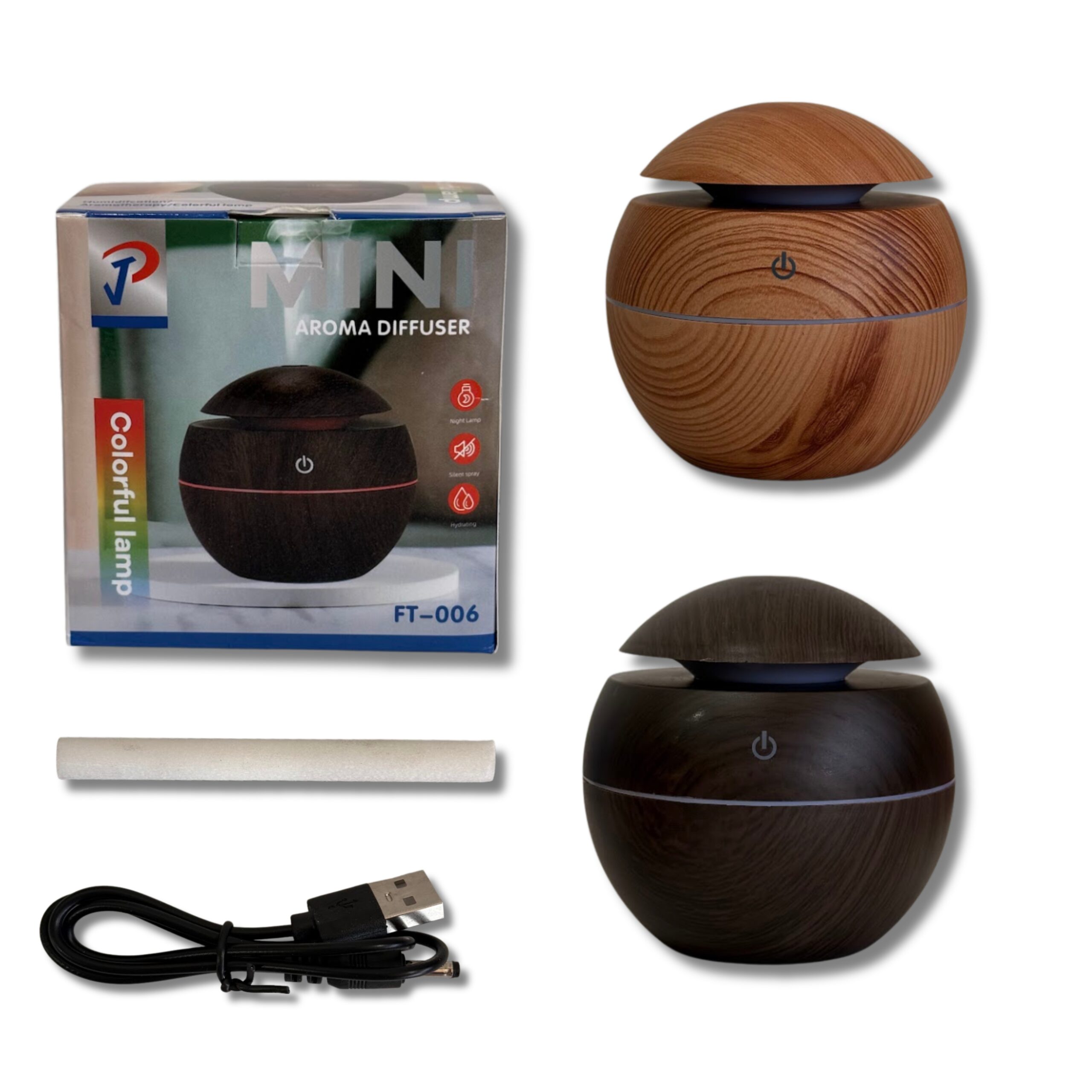 HUMIDIFICADOR SIMIL MADERA REDONDO TN102-01