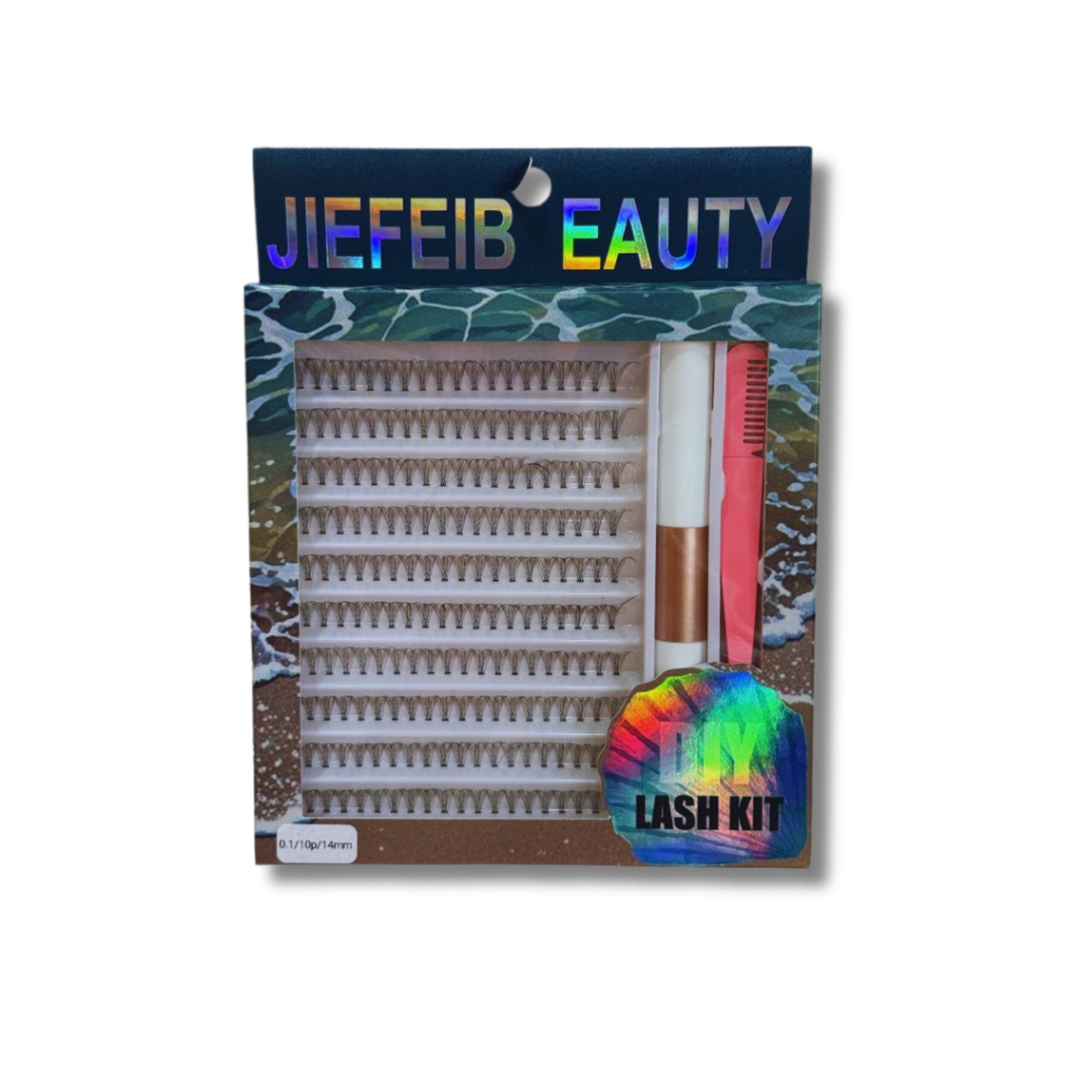 BIJ PESTAÑAS POSTIZAS PELO POR PELO X 120 CON CEPILLO PEGAMENTO Y COLOCADOR MM66-06