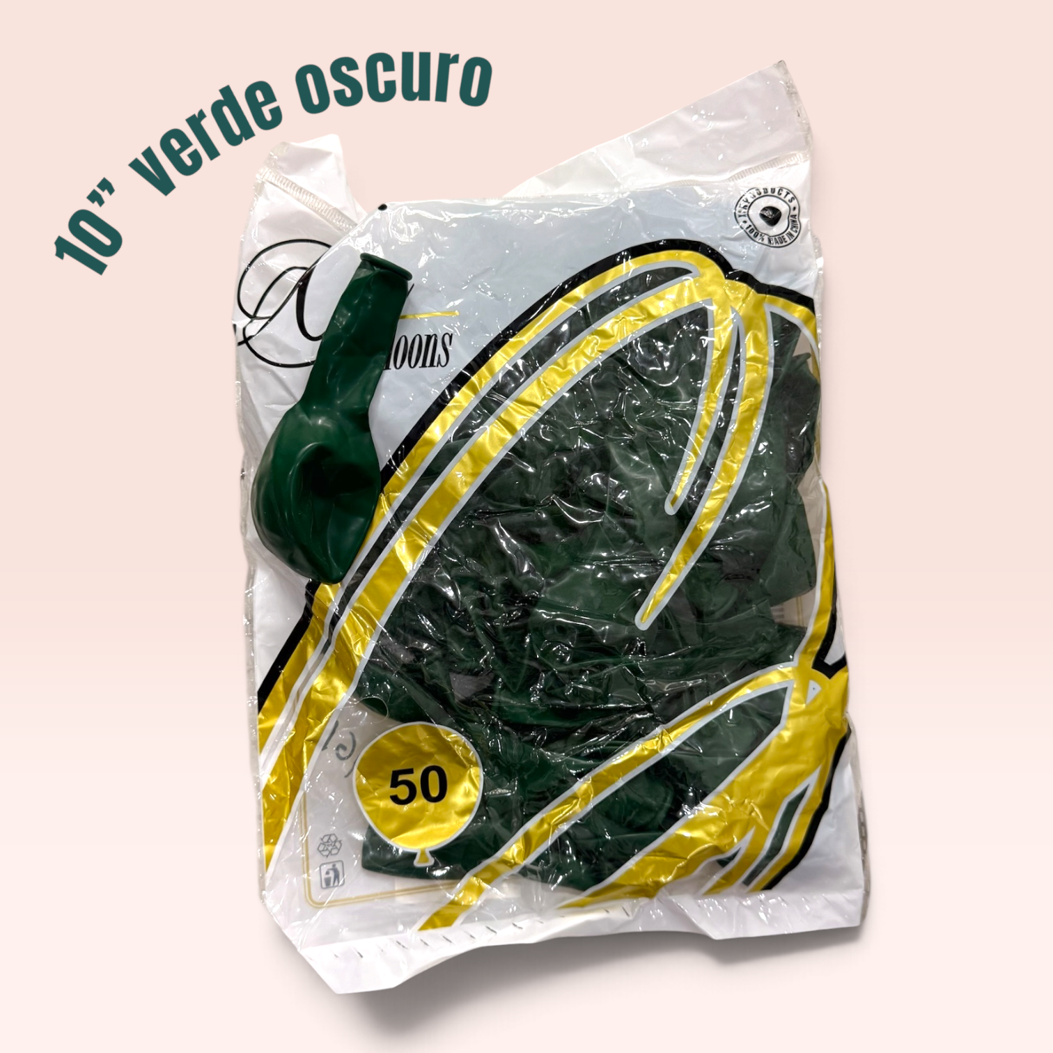 GLOBO 10" DE LATEX 220 GRS X 50 PZAS MM89-02