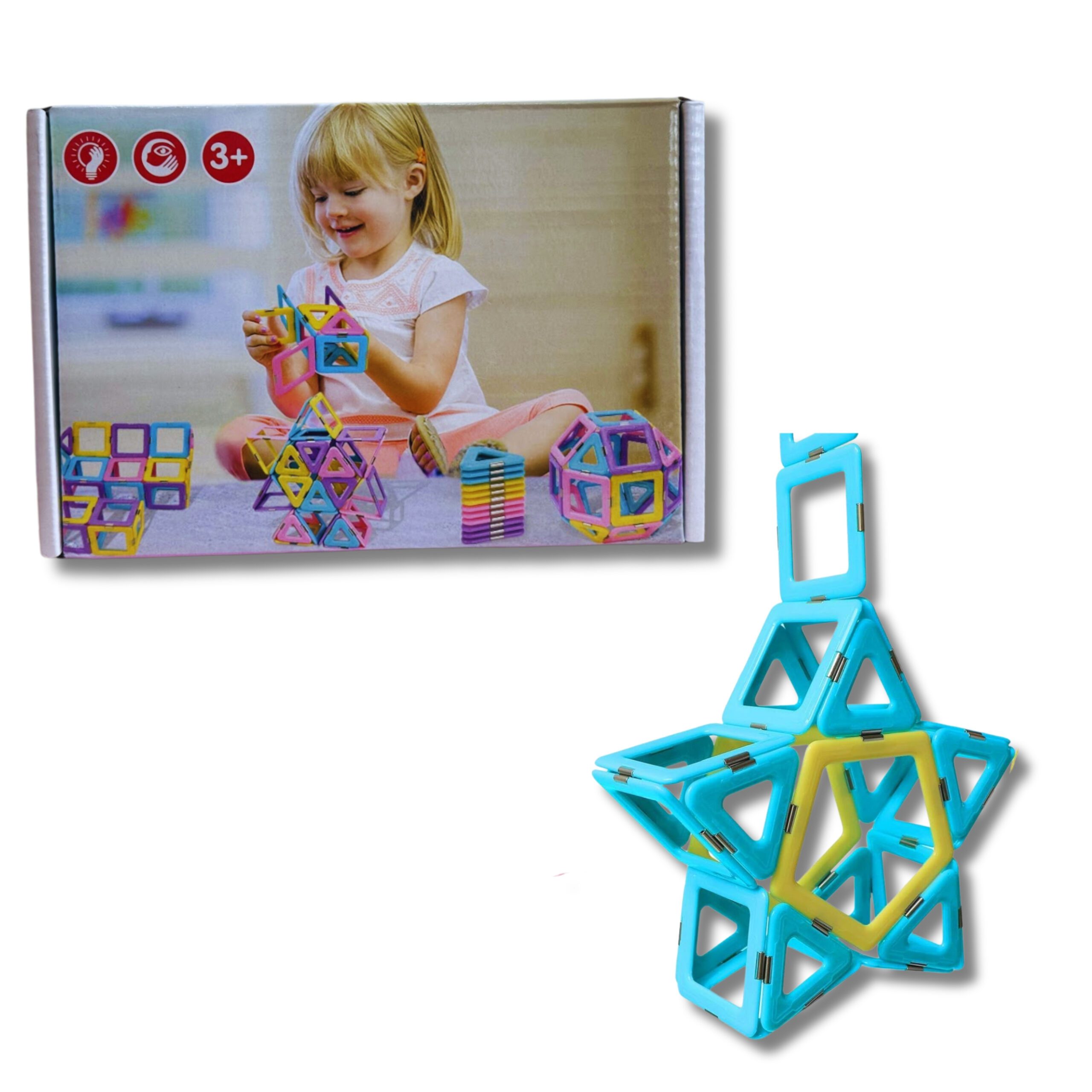 JUEGO MAGNETICO FORMAS RECTAS 36 PZAS MM99-01