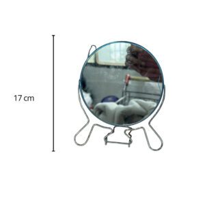 ESPEJO REDONDO 7" C/AUMENTO BASE METALICA MJ39-03 MM139-05