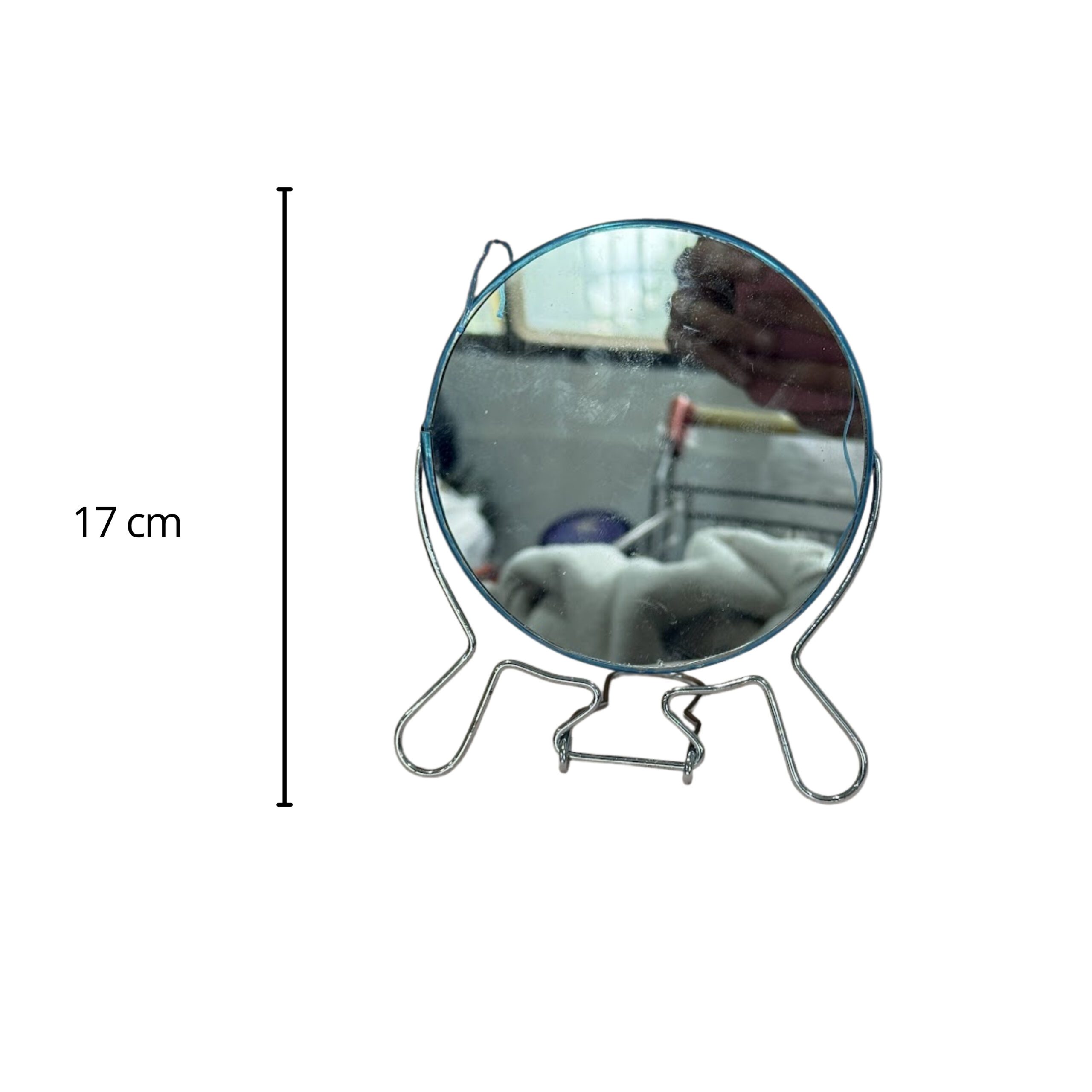 ESPEJO REDONDO 7" C/AUMENTO BASE METALICA  MJ39-03 MM139-05