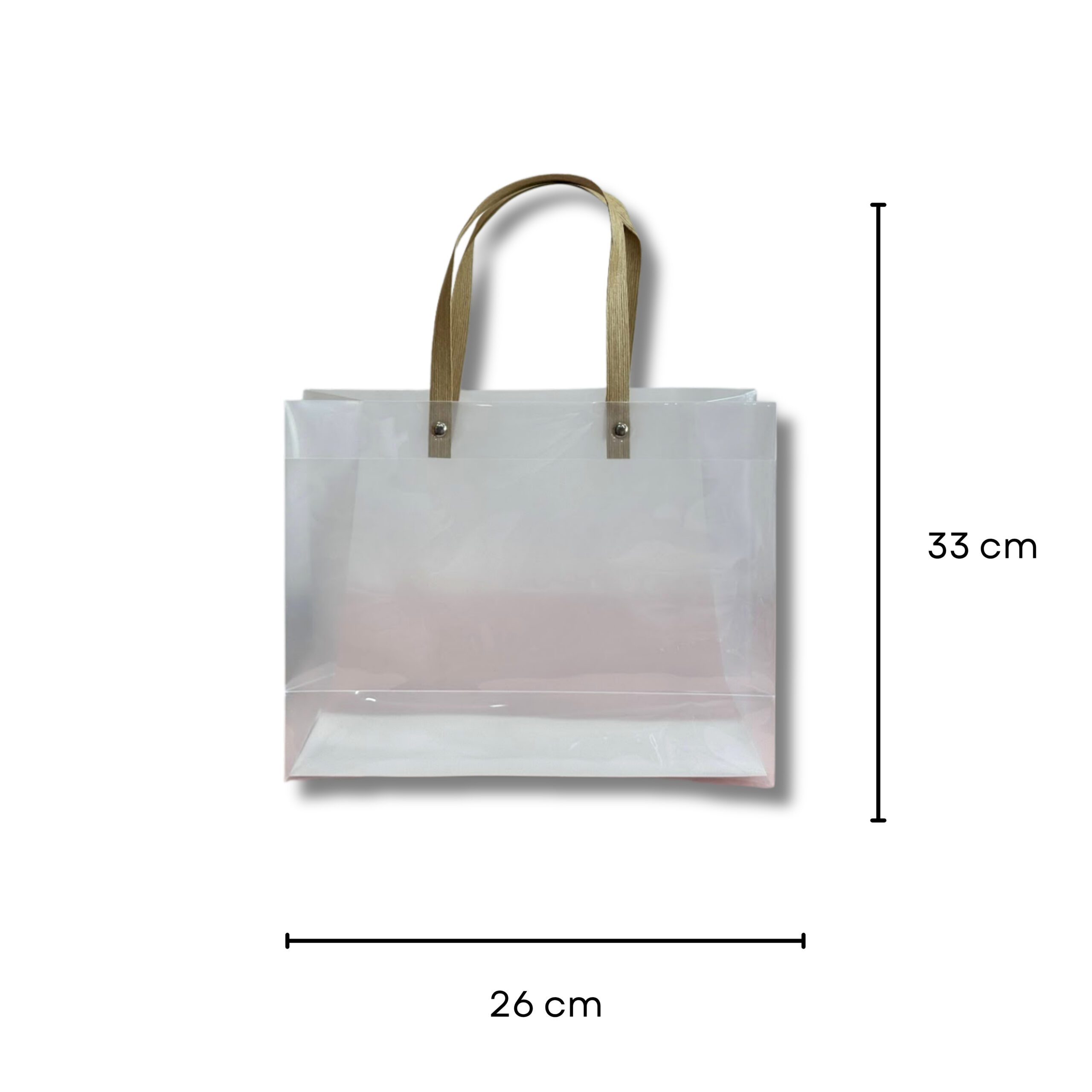 BOLSA DE PLASTICO CUADRADA GRANDE MANIJA PLASTICA MM135-05 25*9*20