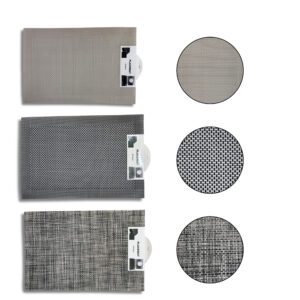 INDIVIDUAL RECTANGULAR TIPO TELA RAYADO  MM150-06