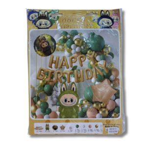 COTILLON GLOBOS ARCO LABUBU CAPIBARA