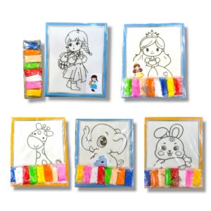 CUADRO PARA PINTAR CON PEGAMENTO C/TELGOPOR  20*24 CM MM95-01