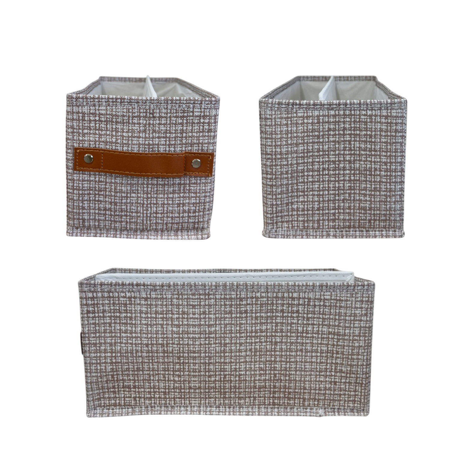 CANASTA DE TELA ORDENADOR DE ROPA CON DIVISIONES RECTANGULAR 30*16*11 ...