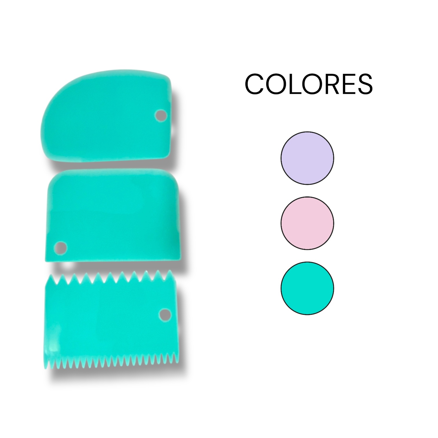 ESPATULA PARA MASA Y DECORAR TORTAS 12*9 PLASTICAS MM146-11