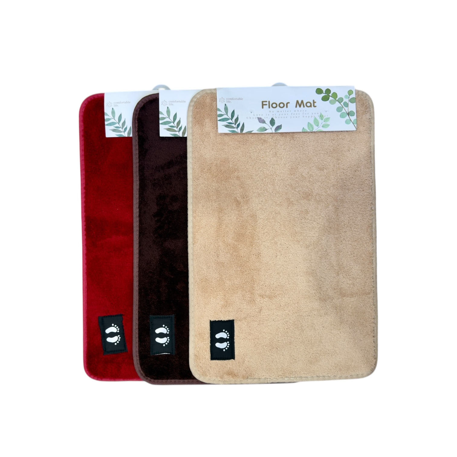 ALFOMBRA DE BAÑO LISA ACOLCHADA 58*38 COLORES LISOS MM149-03