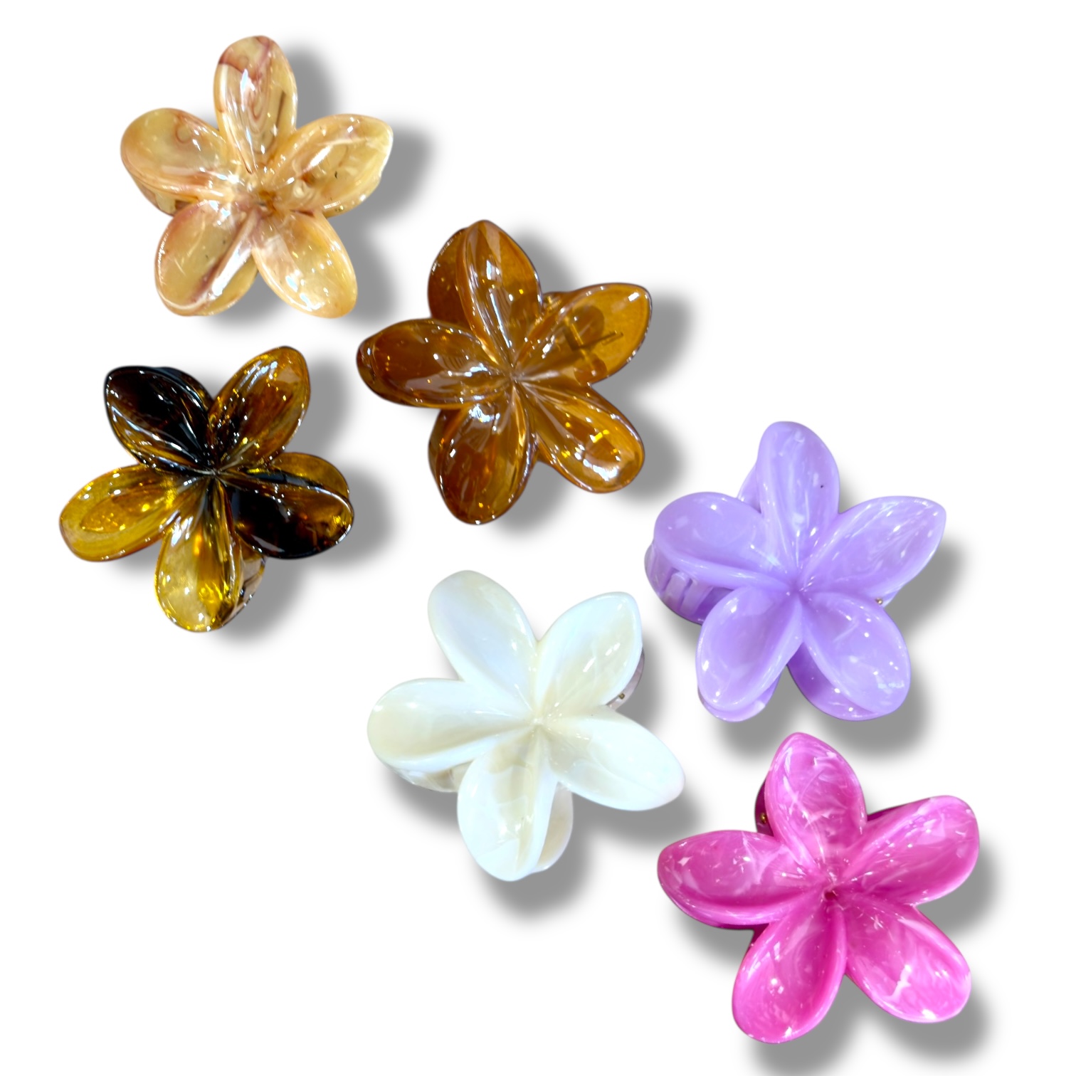 TRABA PIRAÑA FORMA DE FLOR CLASICA DIFERENTES COLORES MM01-01- MM01-03
