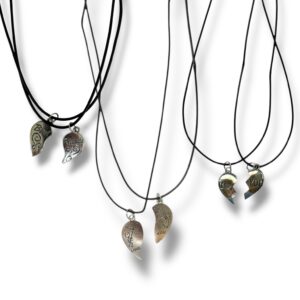 BIJ COLLAR DOBLE AMISTAD CON CORDON Y DIJE MM54-03